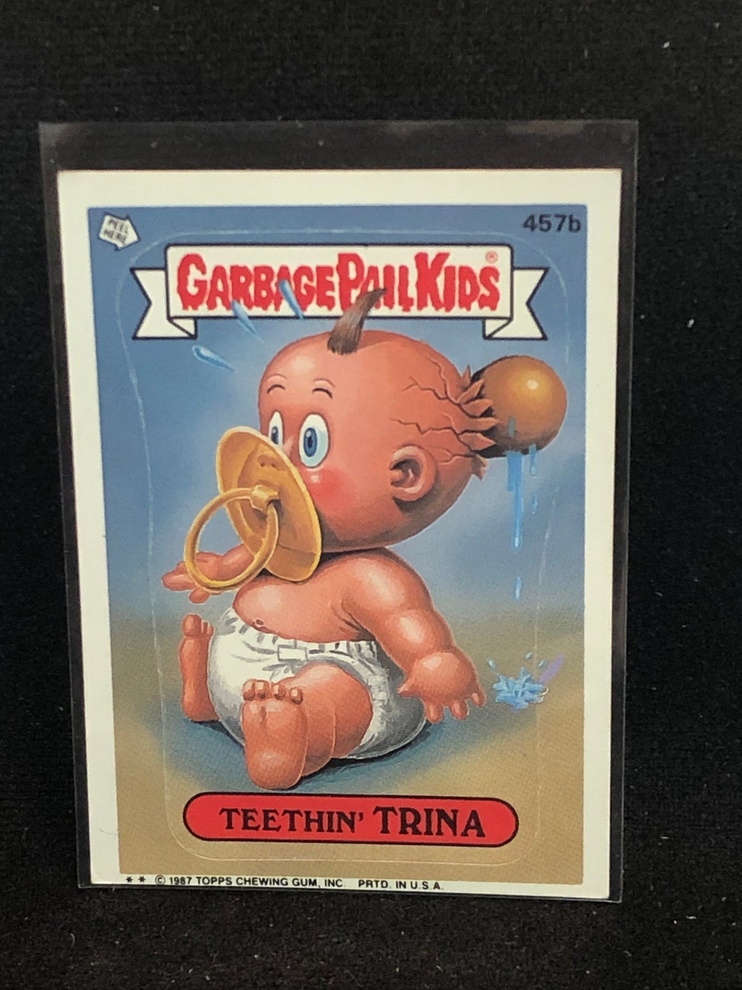 Garbage Pail Kids Original Series 11 (os11) 457b Teethin Trina