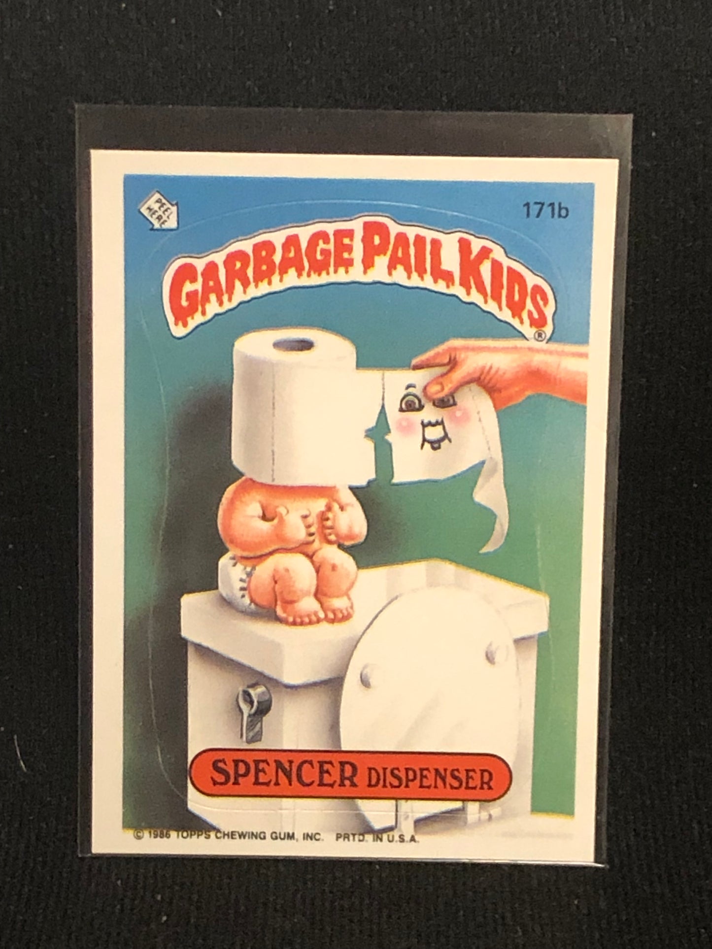 Garbage Pail Kids Original Series 5 (os5) 171b Spencer Dispenser
