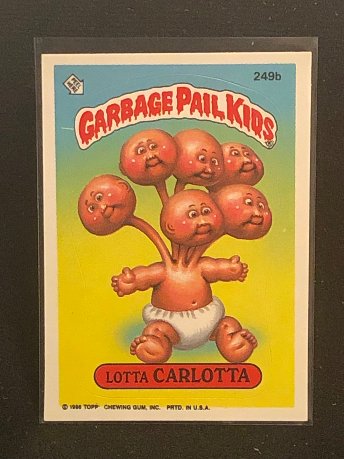 Garbage Pail Kids Original Series 6 (os6) 249b Lotta Carlotta