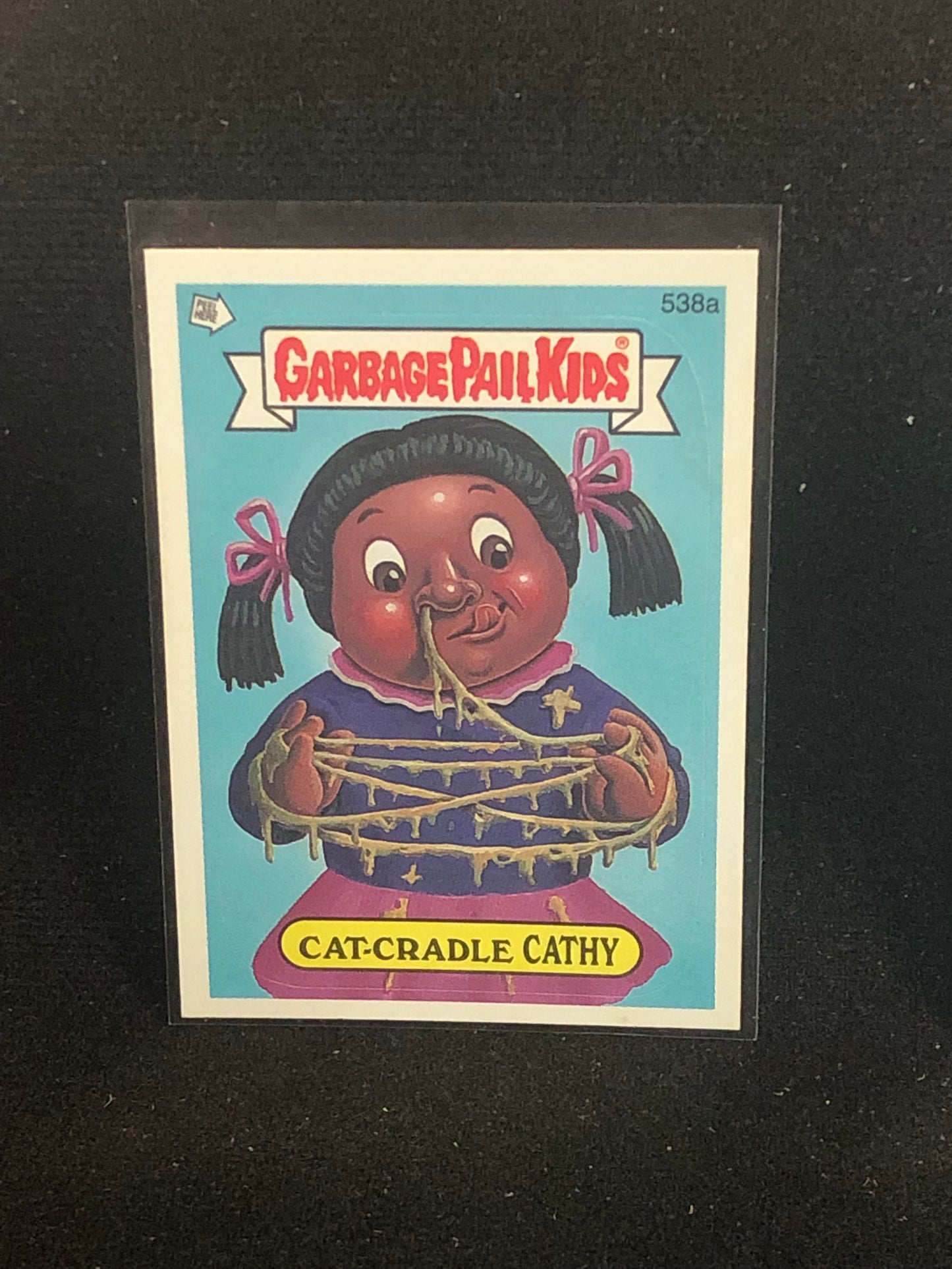 Garbage Pail Kids Original Series 13 (os13) 538a Cat Cradle Cathy
