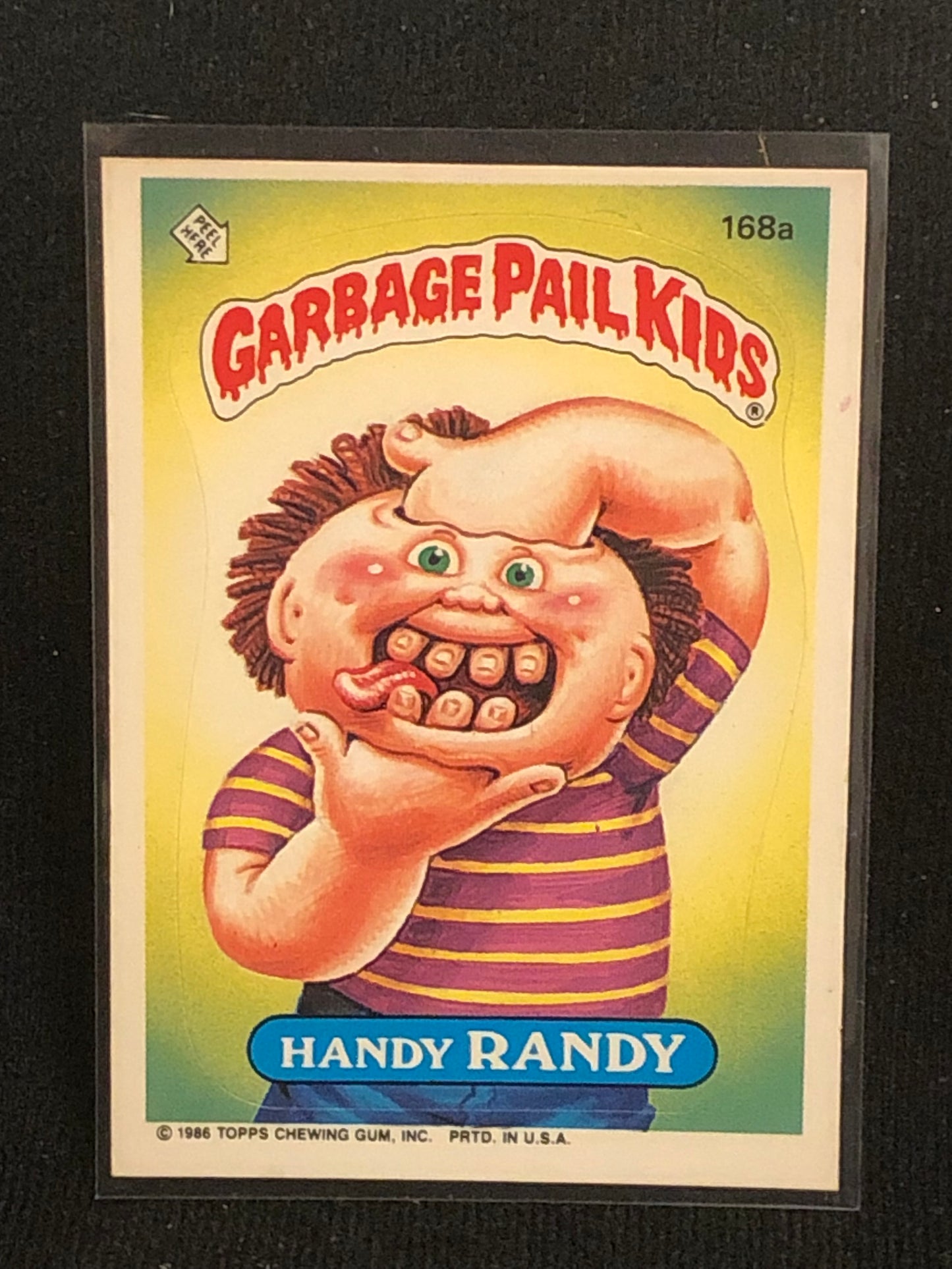 Garbage Pail Kids Original Series 5 (os5) 168a Handy Randy