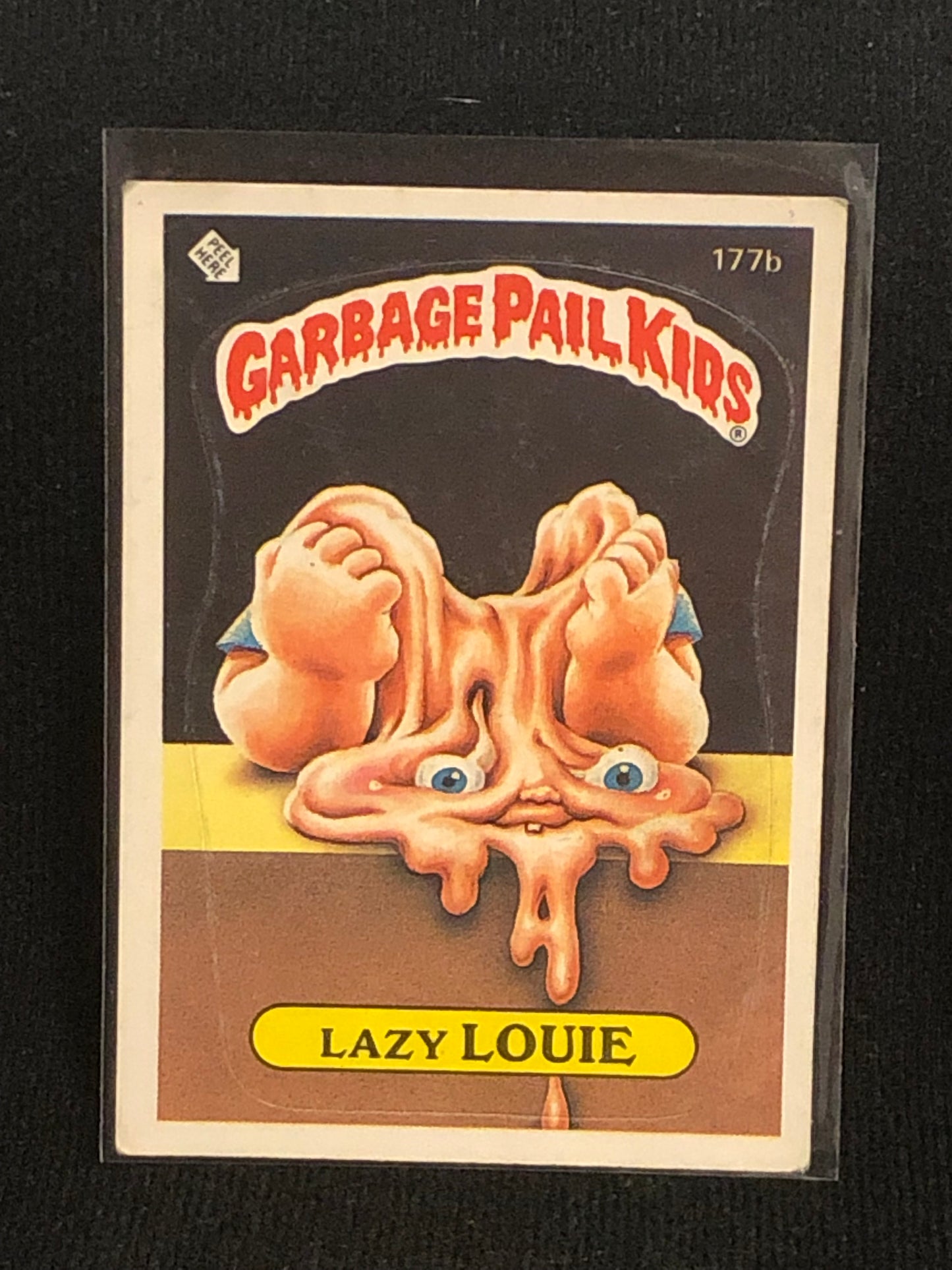 Garbage Pail Kids Original Series 5 (os5) 177b Lazy Louie