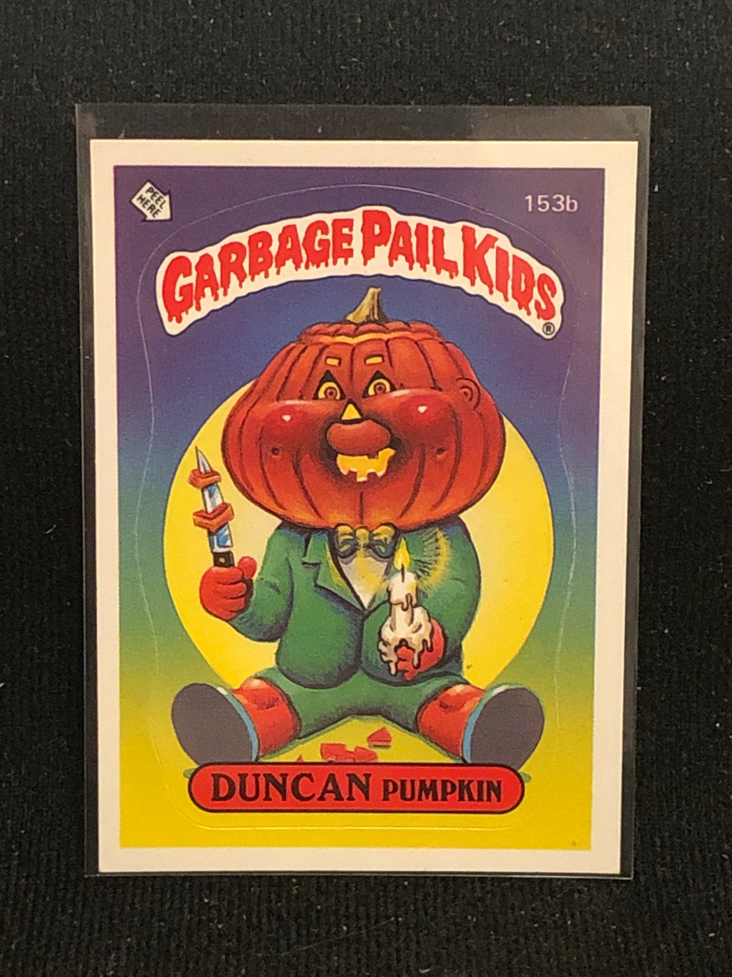 Garbage Pail Kids Original Series 4 (os4) 153b Duncan Pumpkin