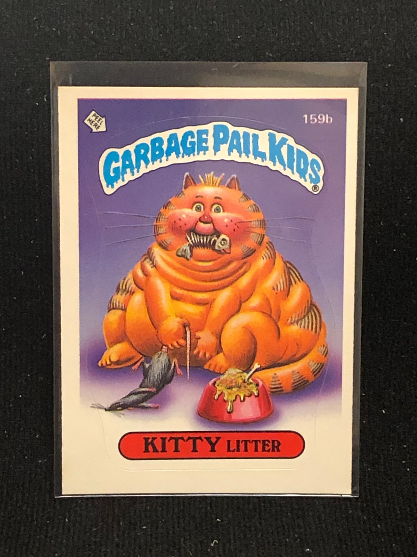 Garbage Pail Kids Original Series 4 (os4) 159b Kitty Litter