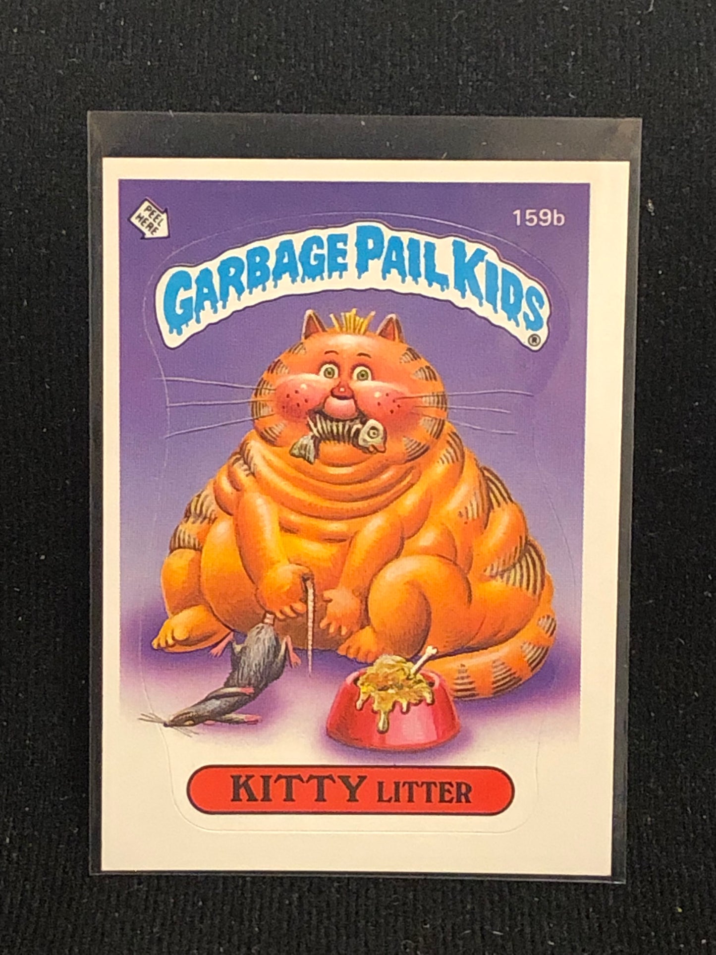 Garbage Pail Kids Original Series 4 (os4) 159b Kitty Litter