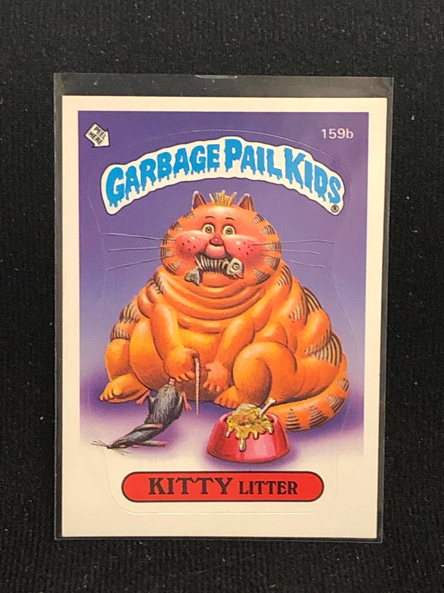 Garbage Pail Kids Original Series 4 (os4) 159b Kitty Litter