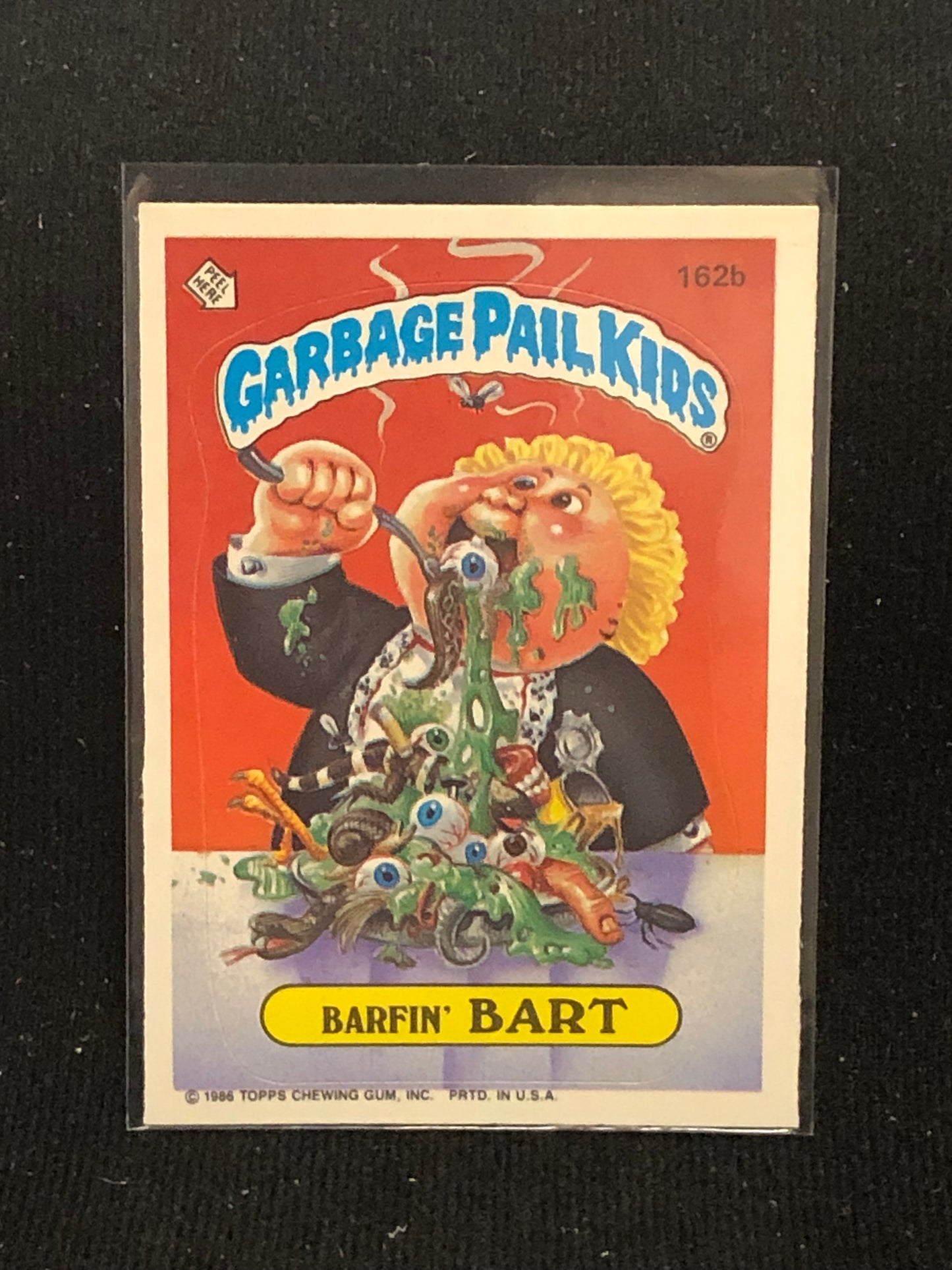 Garbage Pail Kids Original Series 4 (os4) 162b Barfin Bart