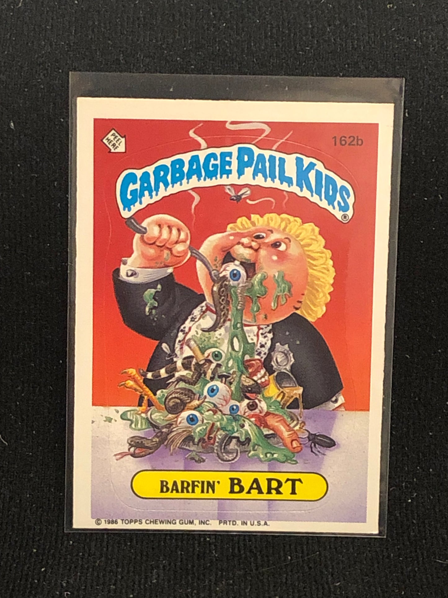 Garbage Pail Kids Original Series 4 (os4) 162b Barfin Bart