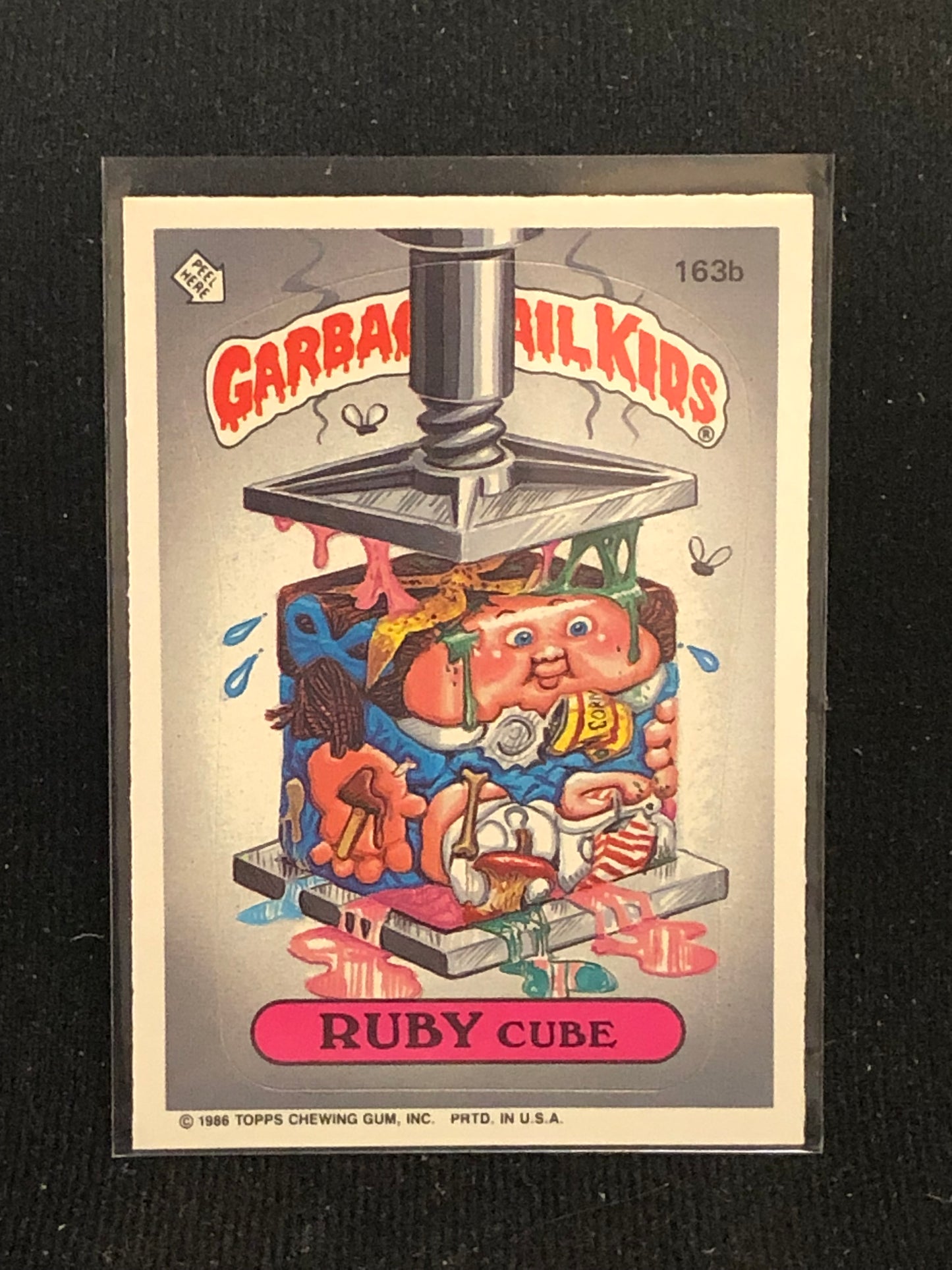 Garbage Pail Kids Original Series 4 (os4) 163b Ruby Cube