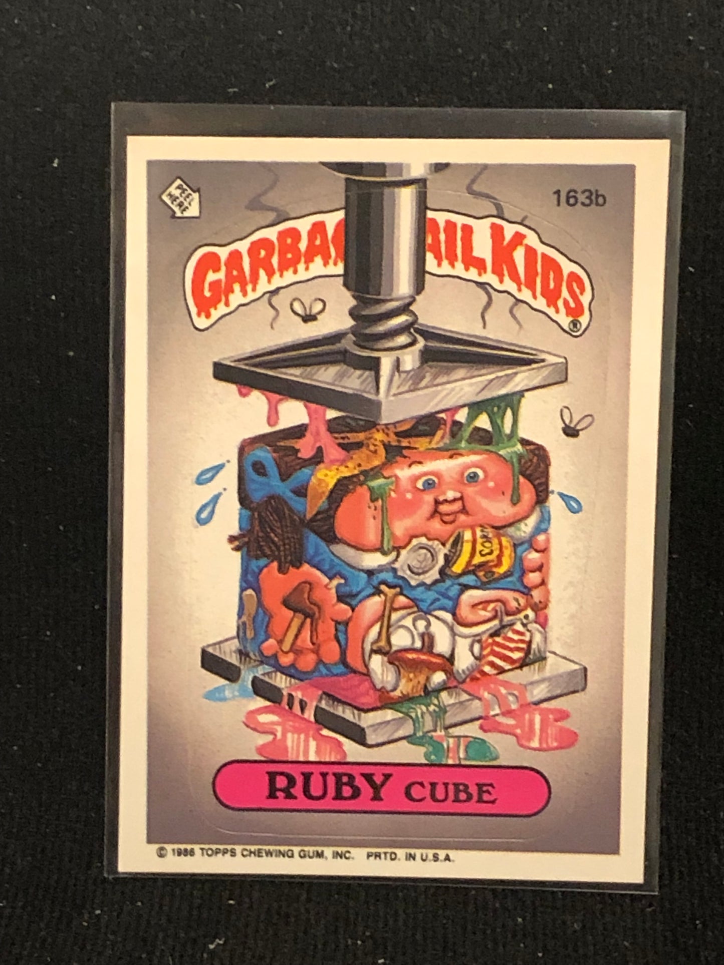 Garbage Pail Kids Original Series 4 (os4) 163b Ruby Cube