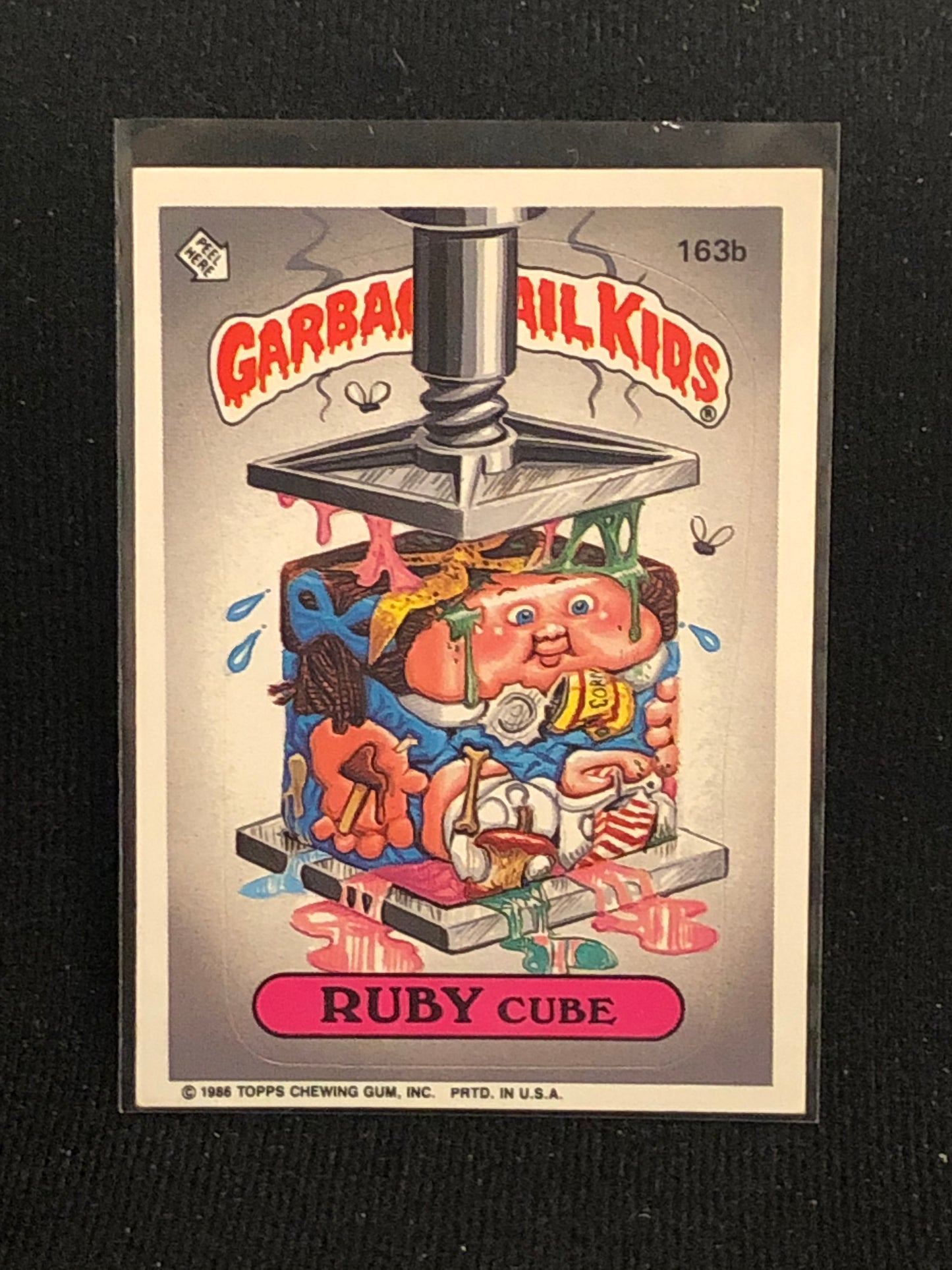 Garbage Pail Kids Original Series 4 (os4) 163b Ruby Cube