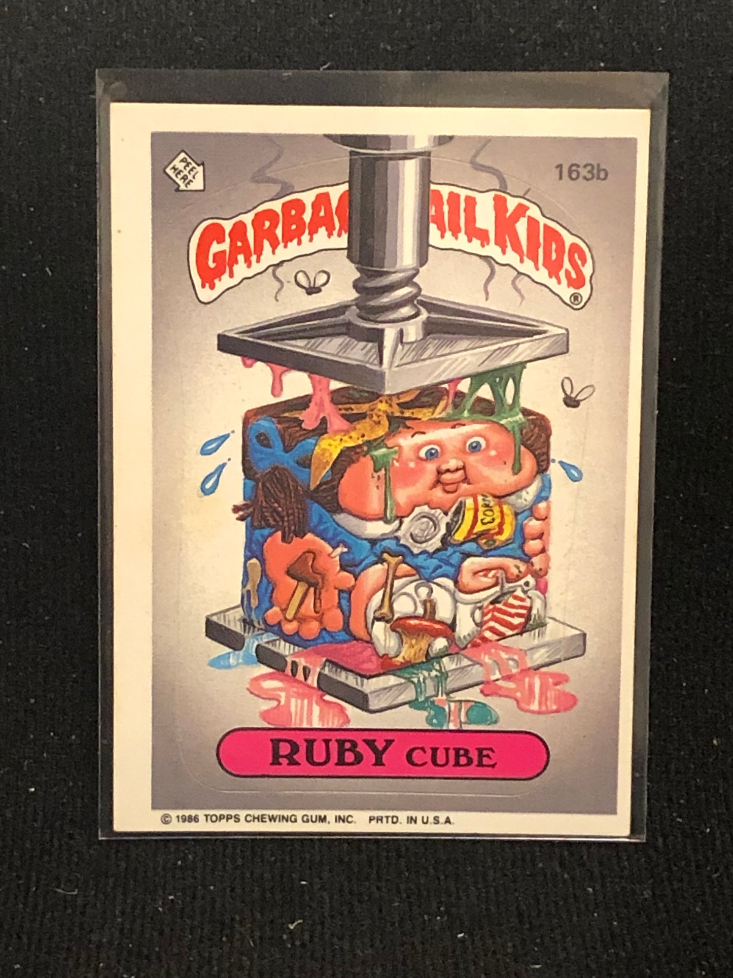Garbage Pail Kids Original Series 4 (os4) 163b Ruby Cube