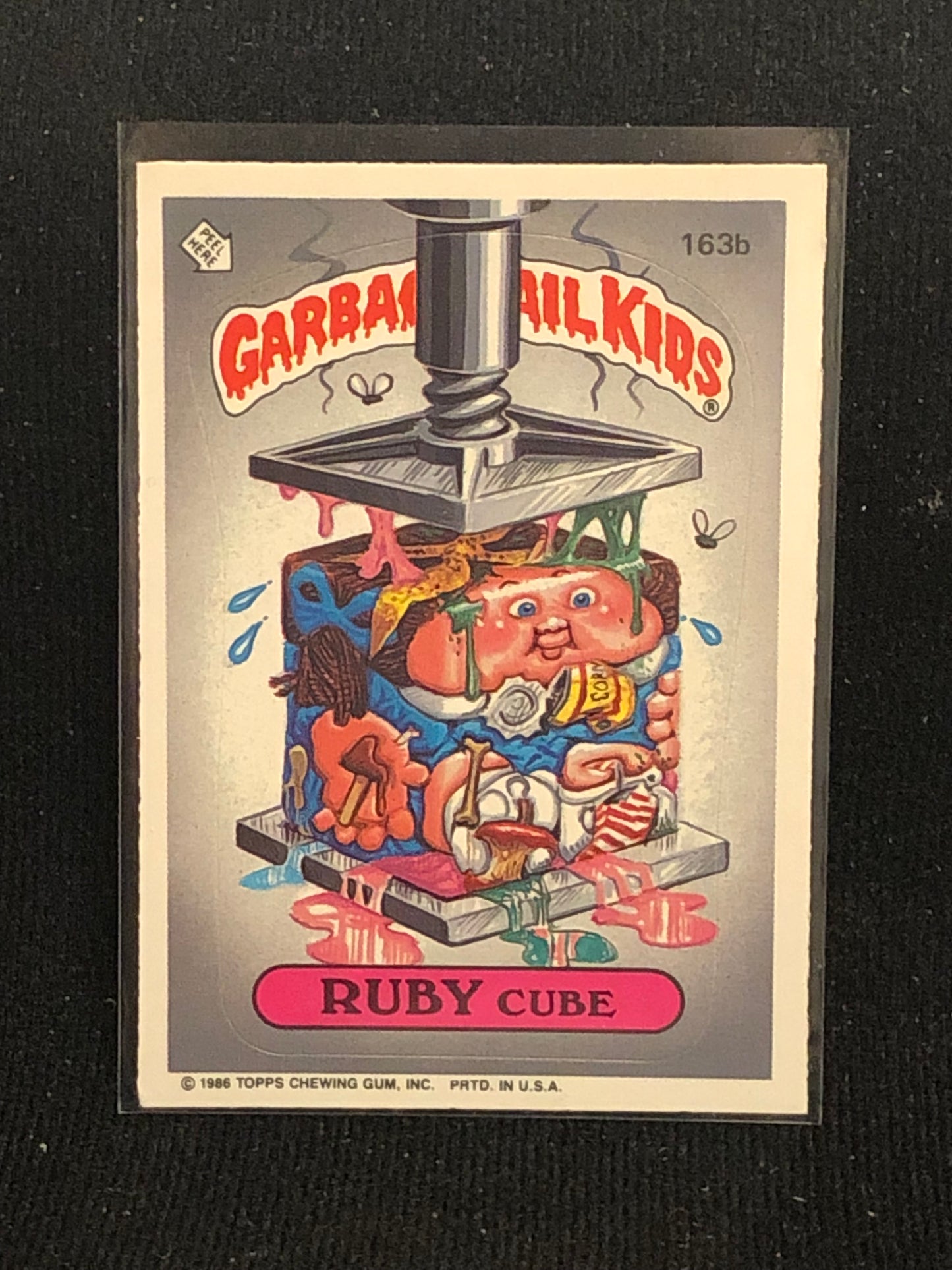 Garbage Pail Kids Original Series 4 (os4) 163b Ruby Cube