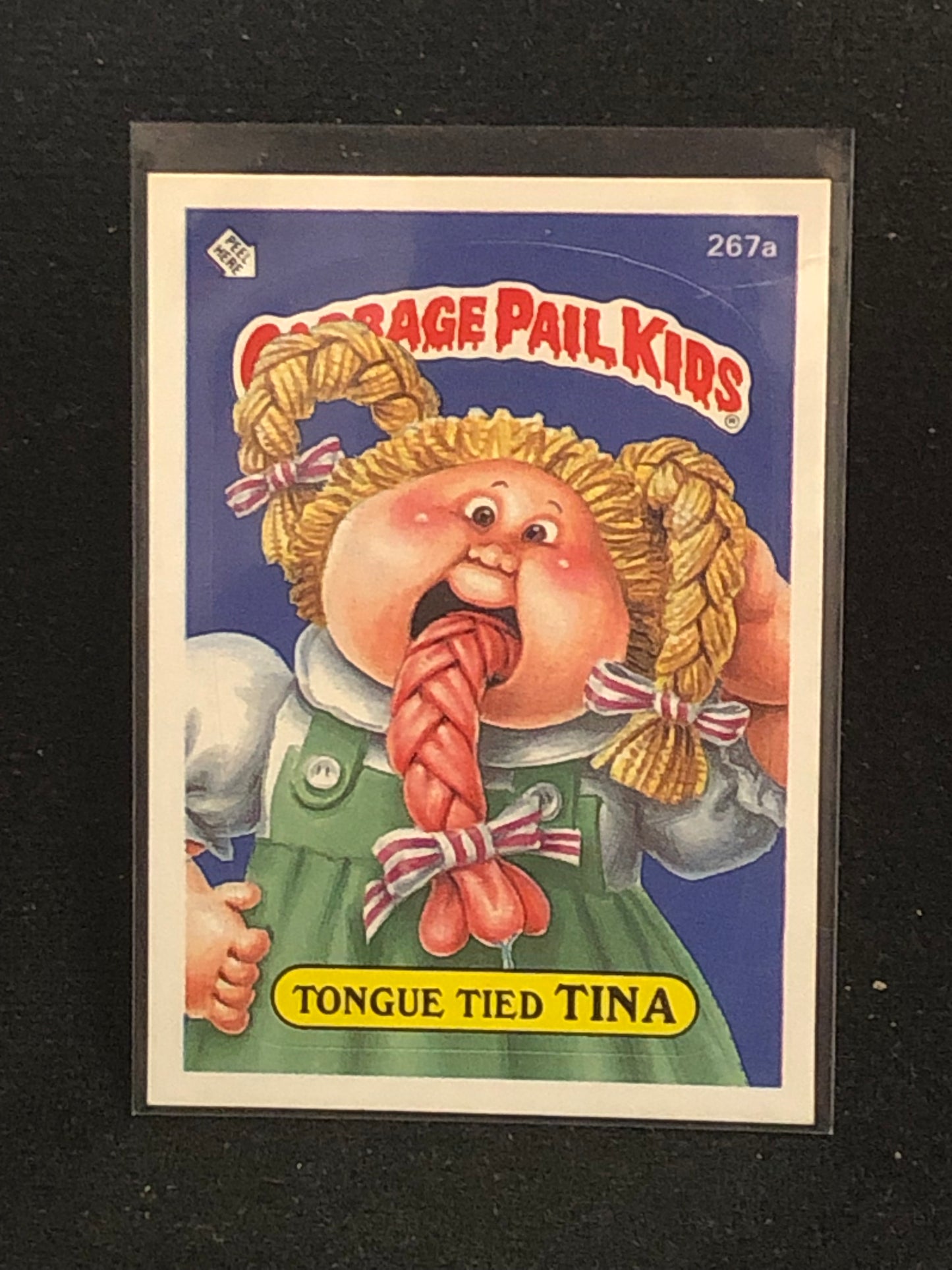Garbage Pail Kids Original Series 7 (os7) 267a Tongue Tied Tina