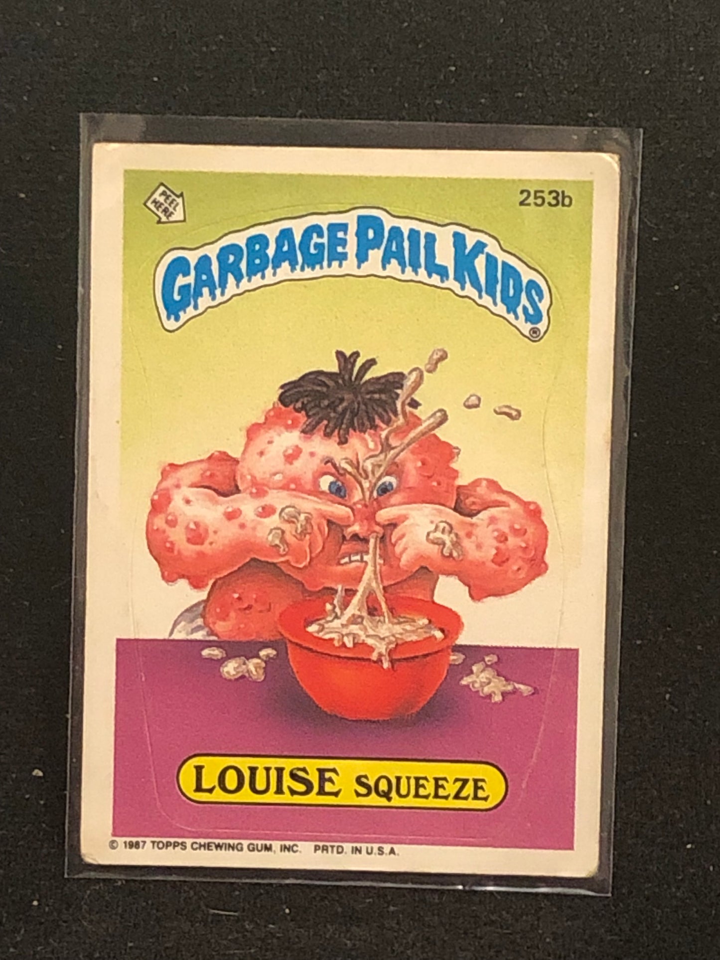 Garbage Pail Kids Original Series 7 (os7) 253b Louise Squeeze