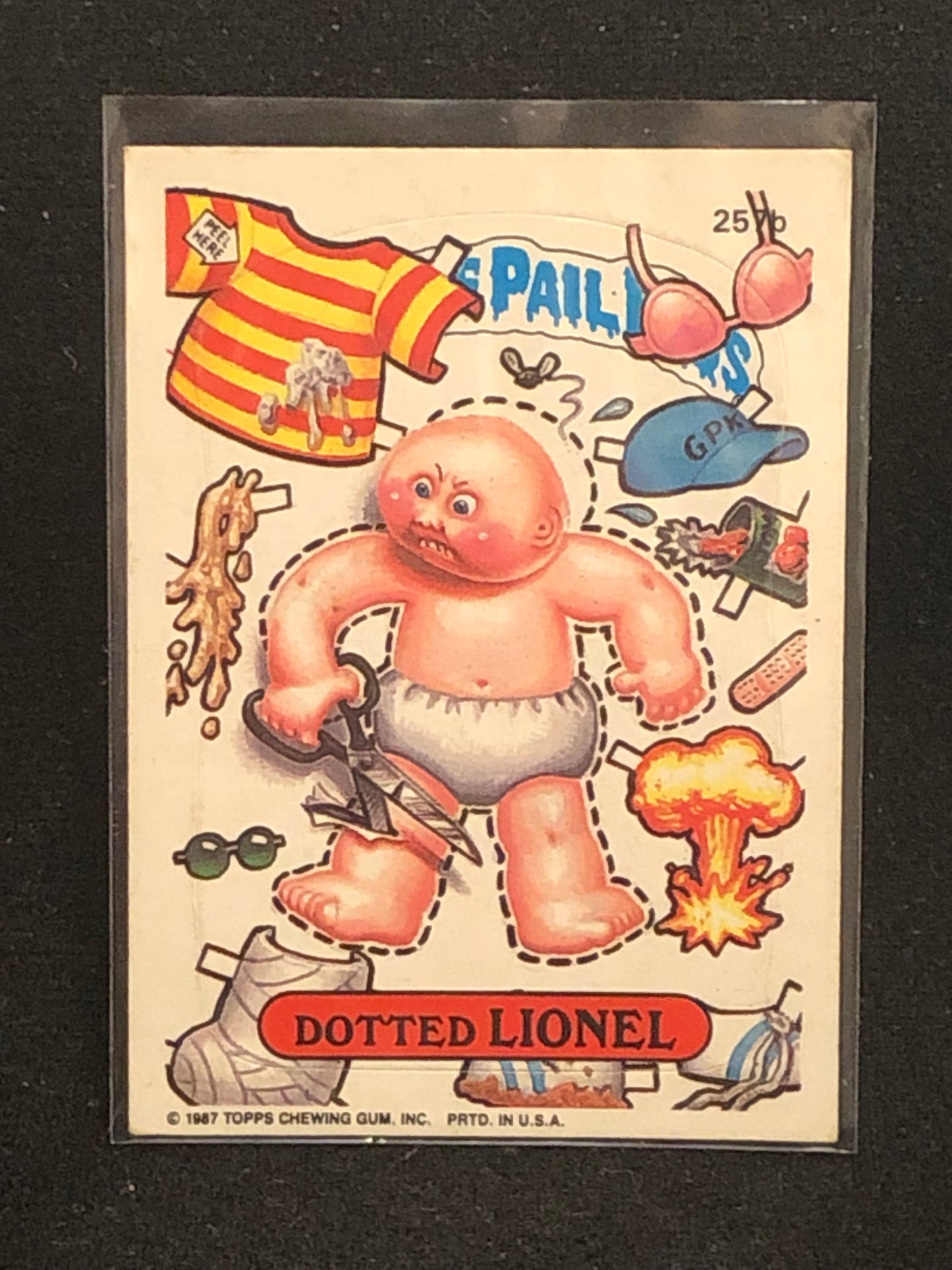 Garbage Pail Kids Original Series 7 (os7) 257b Dotted Lionel