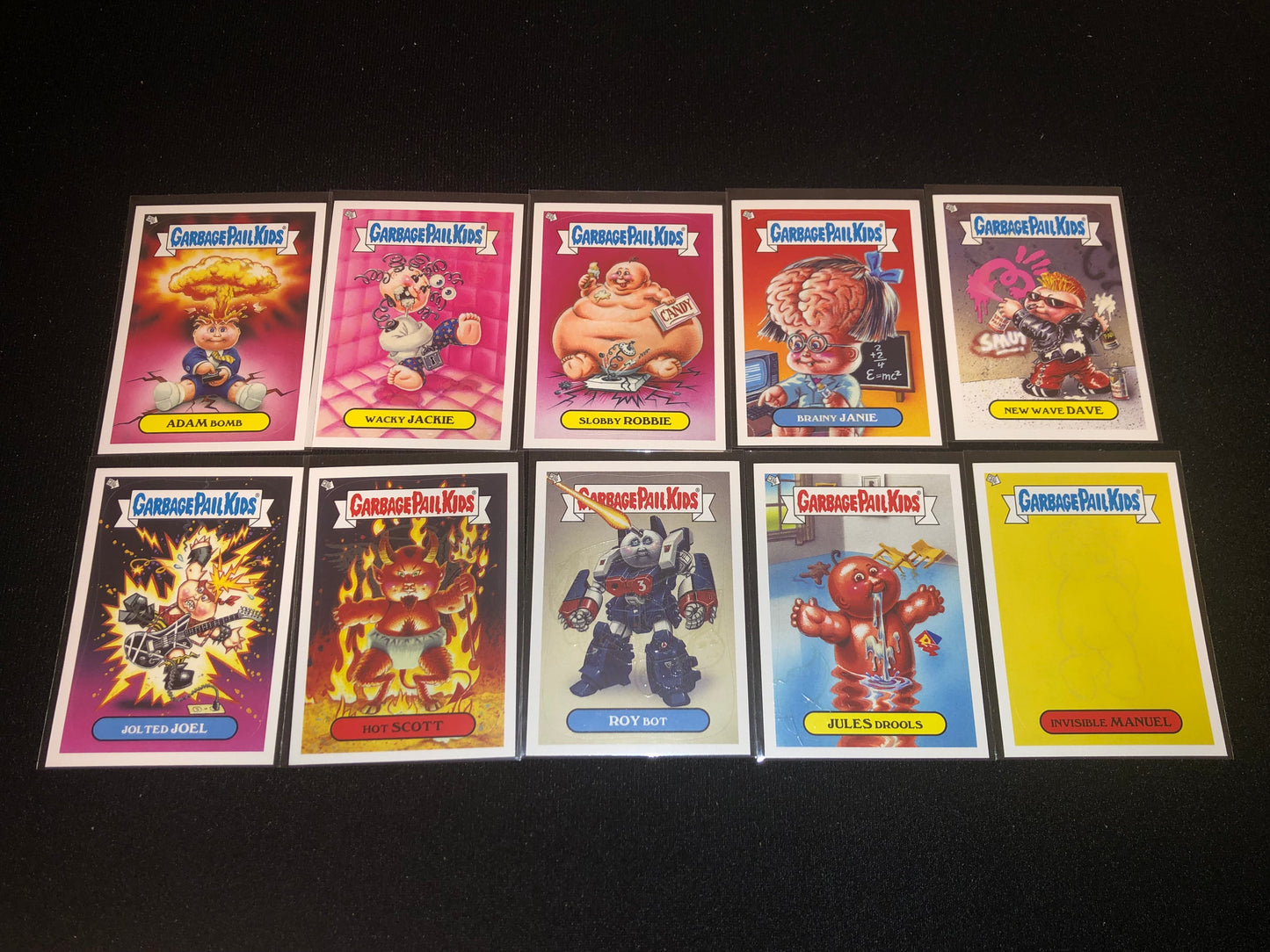Garbage Pail Kids Brand New Series 2 (BNS2) 10 Glow In The Dark Insert Set