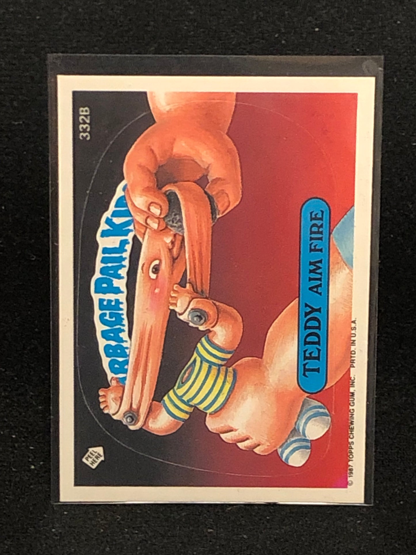 Garbage Pail Kids Original Series 8 (os8) 332b Teddy Aim Fire