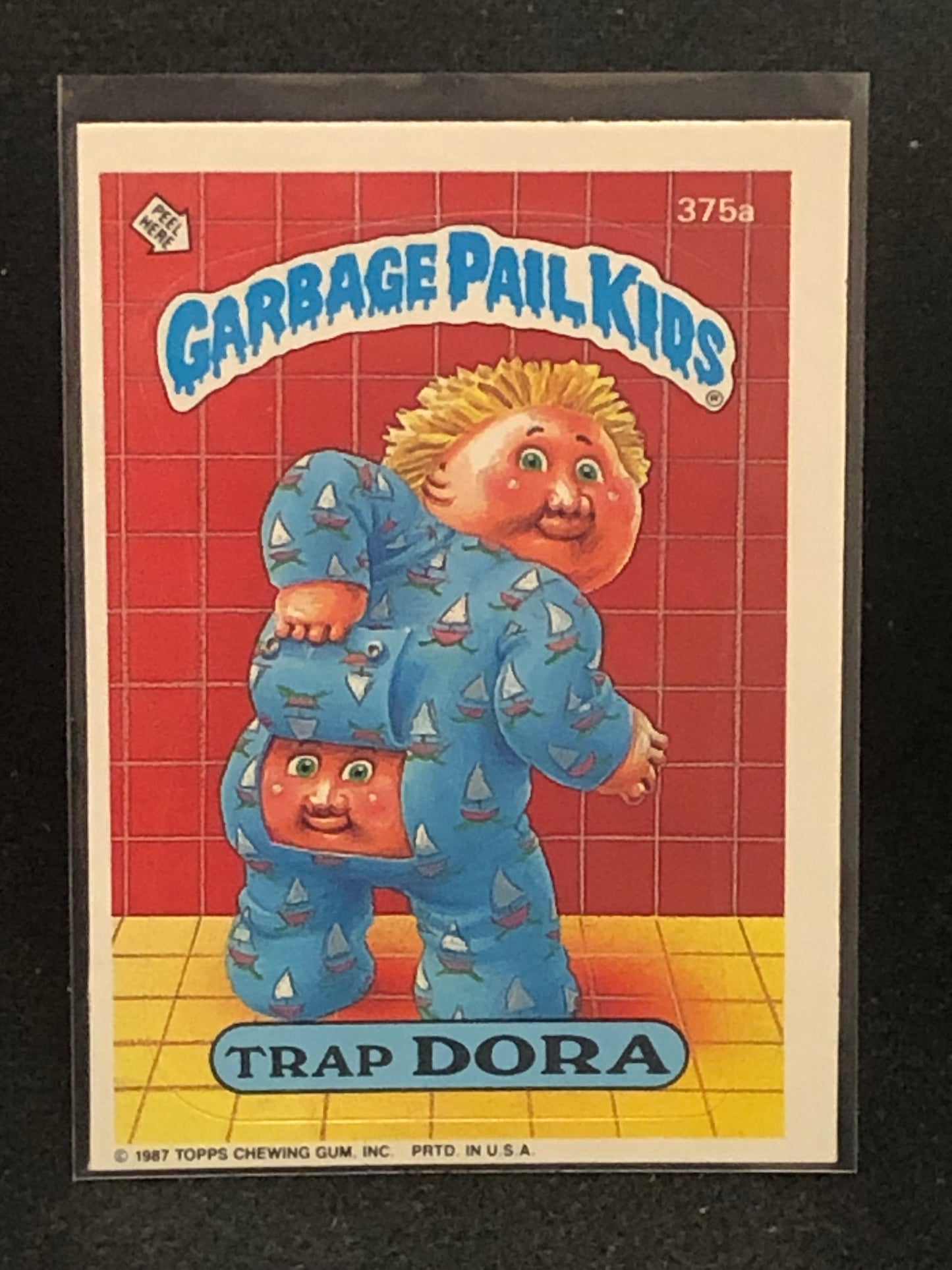 Garbage Pail Kids Original Series 9 (os9) 375a Trap Dora