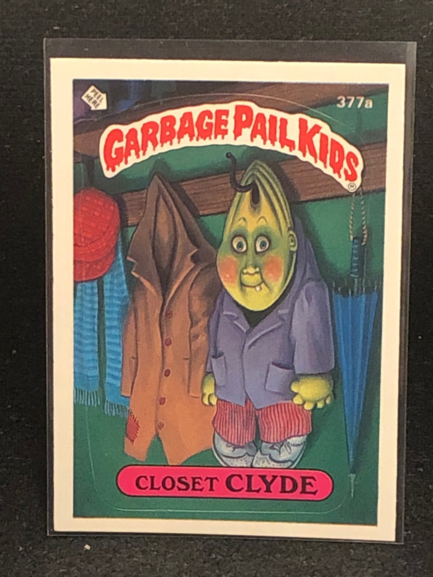 Garbage Pail Kids Original Series 9 (os9) 377a Closet Clyde