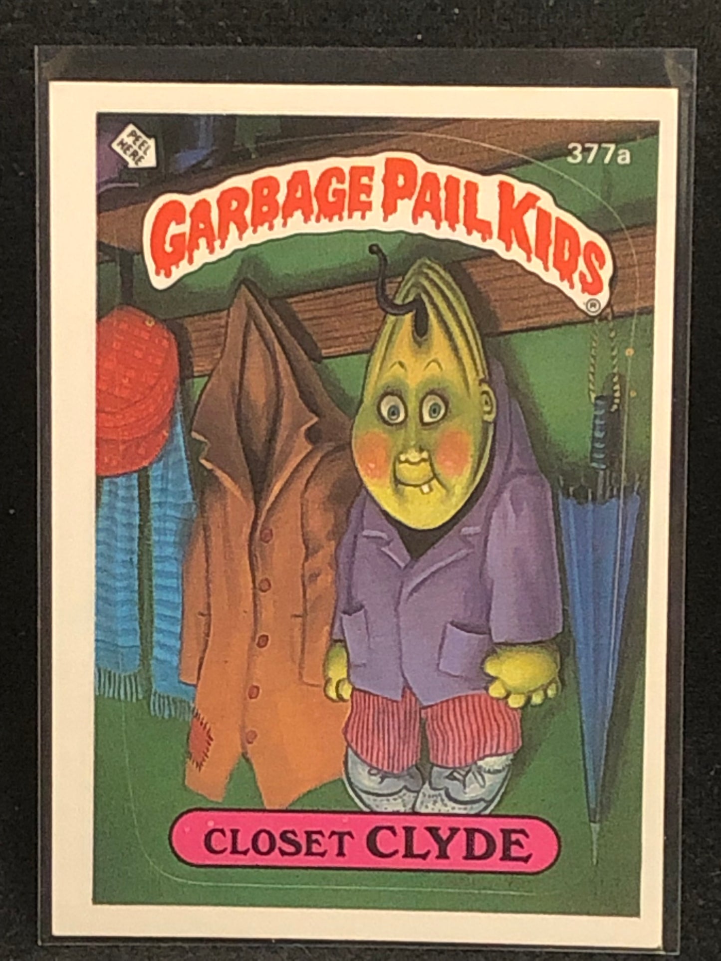 Garbage Pail Kids Original Series 9 (os9) 377a Closet Clyde