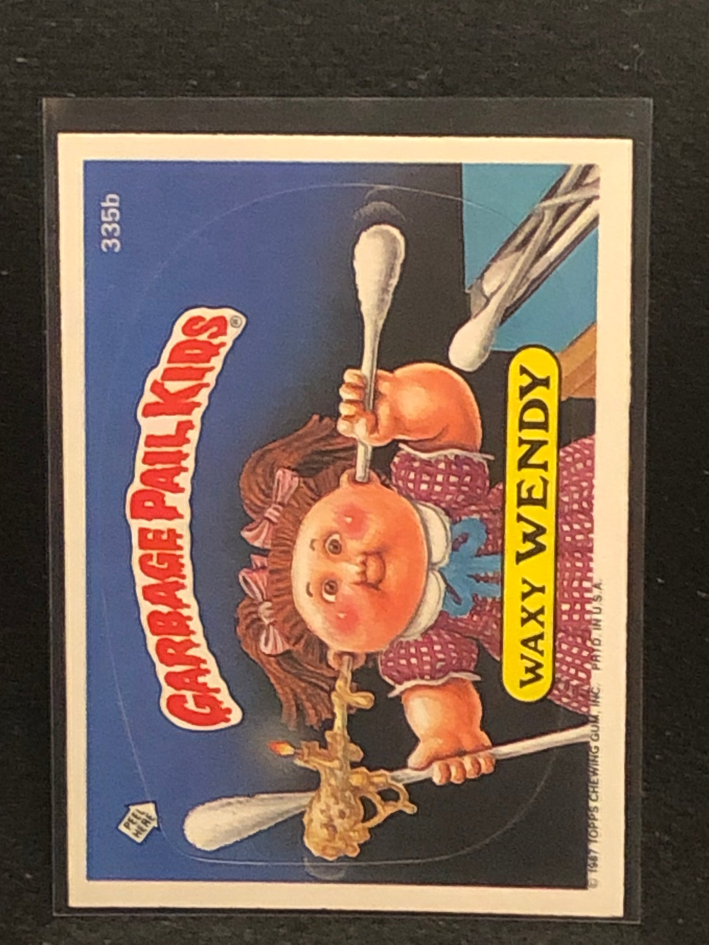 Garbage Pail Kids Original Series 9 (os9) 335b Waxy Wendy
