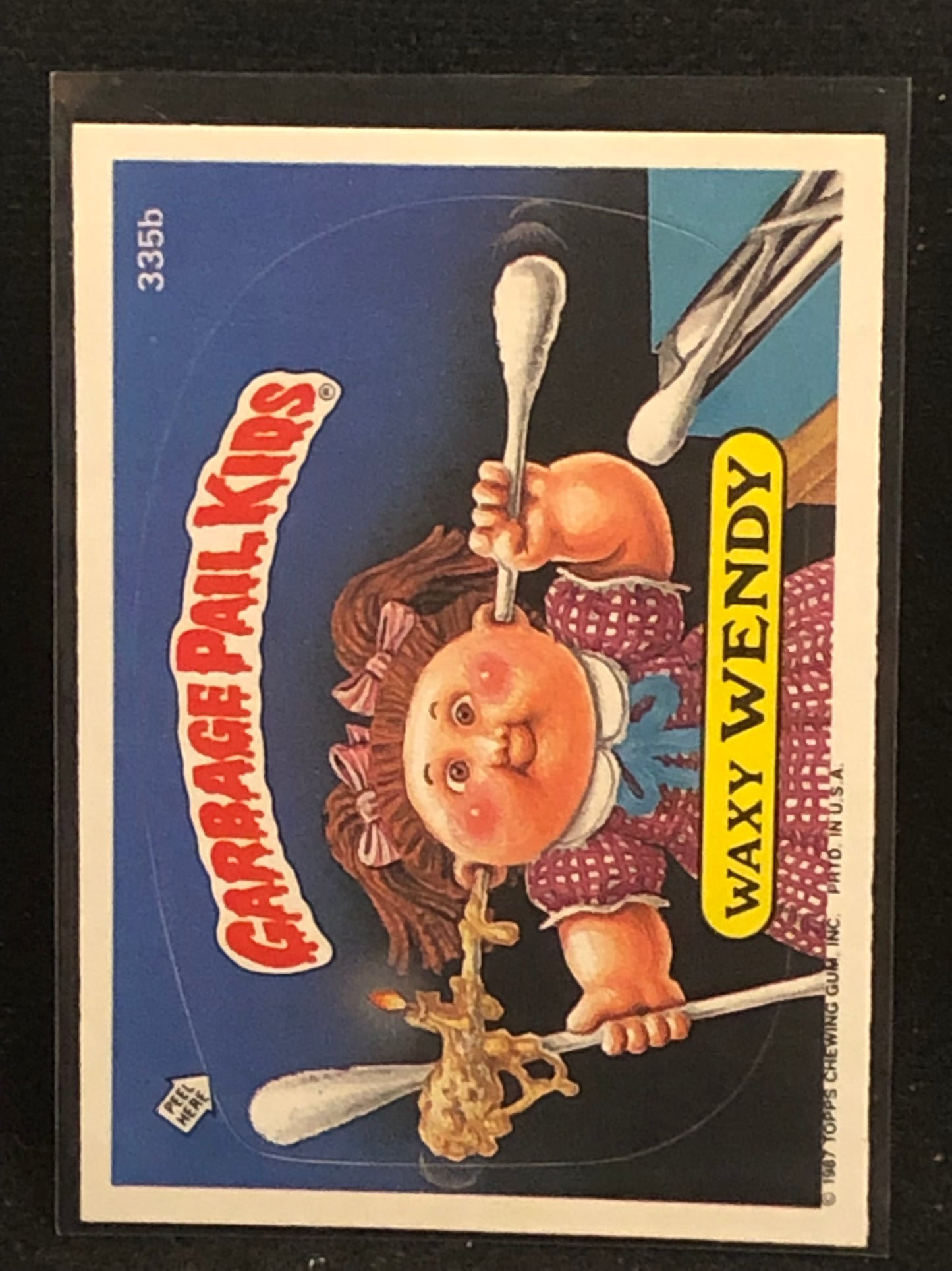 Garbage Pail Kids Original Series 9 (os9) 335b Waxy Wendy