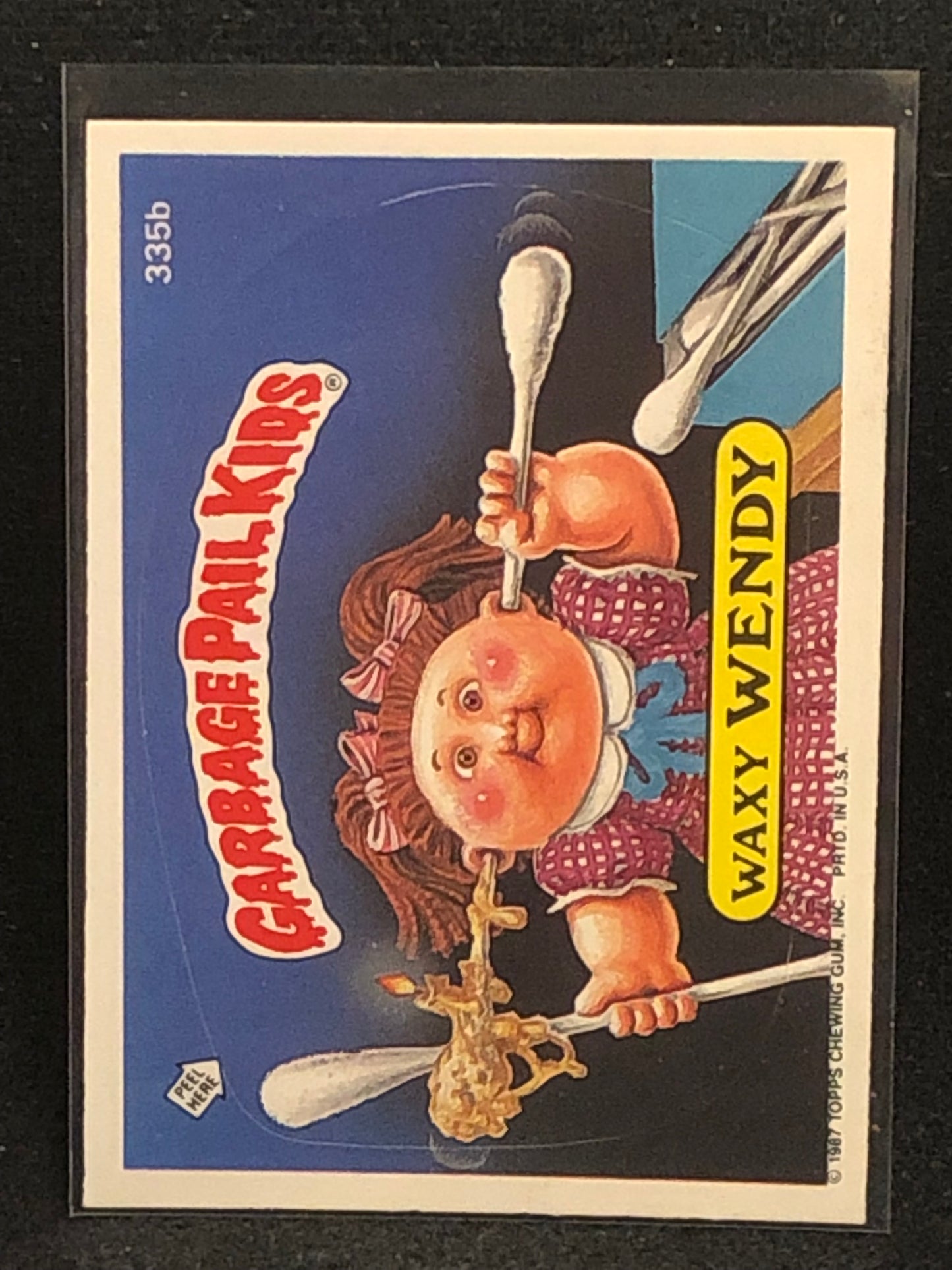 Garbage Pail Kids Original Series 9 (os9) 335b Waxy Wendy