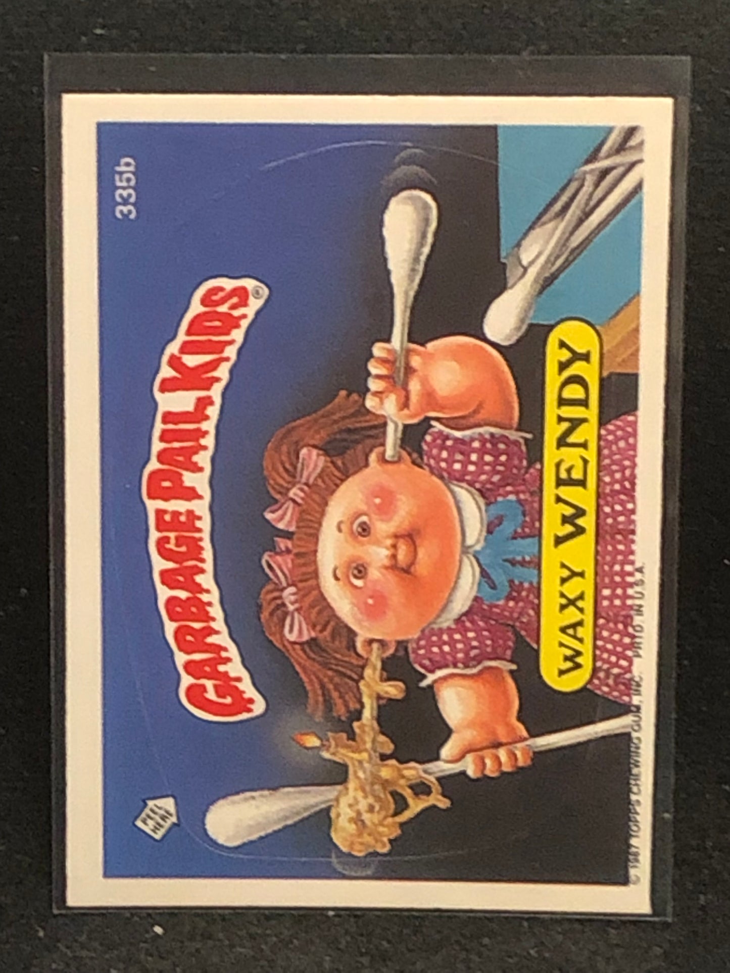 Garbage Pail Kids Original Series 9 (os9) 335b Waxy Wendy