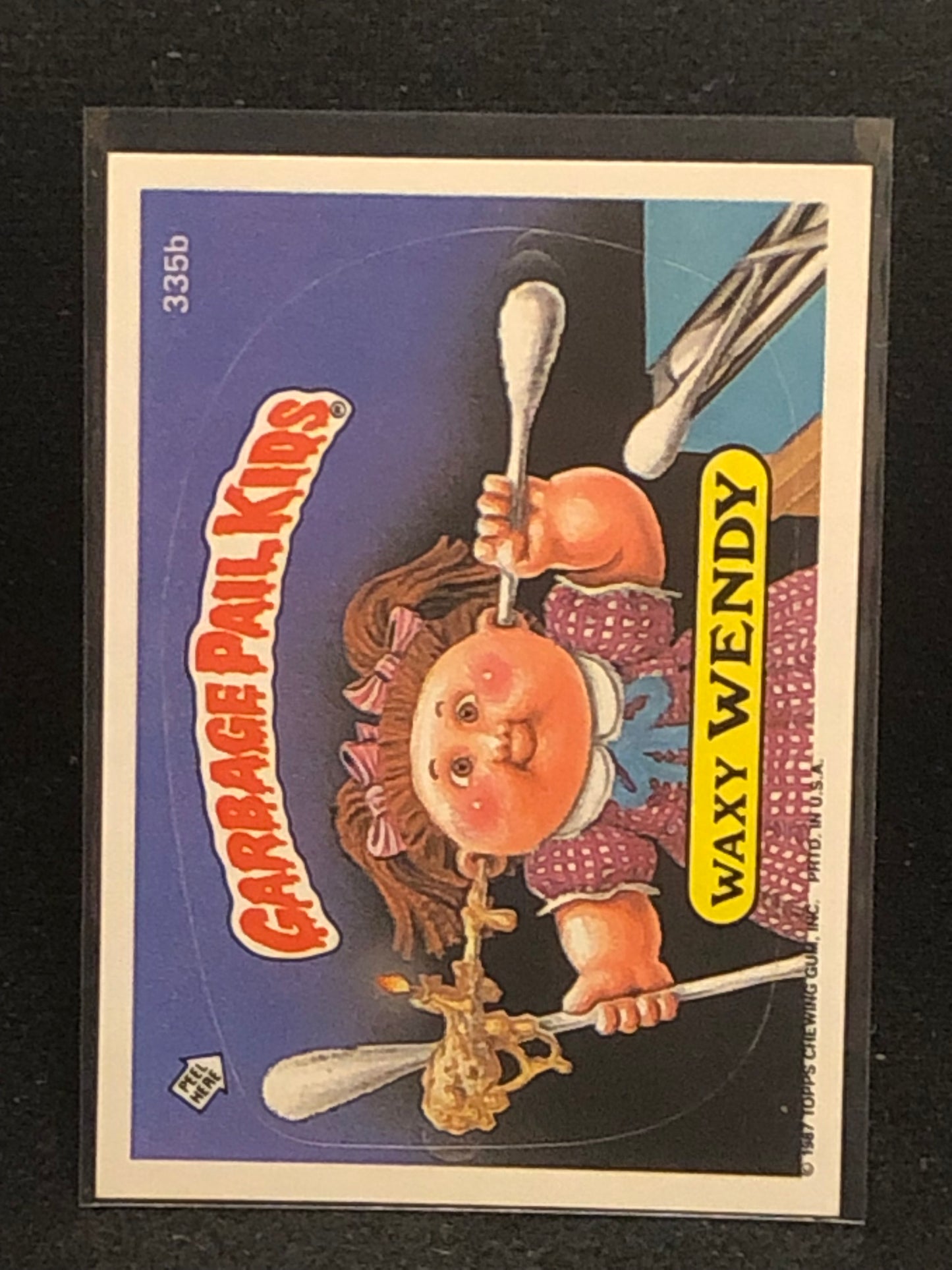 Garbage Pail Kids Original Series 9 (os9) 335b Waxy Wendy