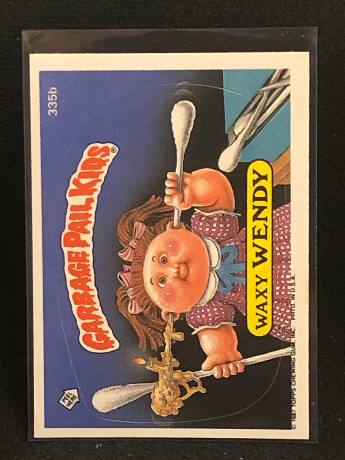 Garbage Pail Kids Original Series 9 (os9) 335b Waxy Wendy