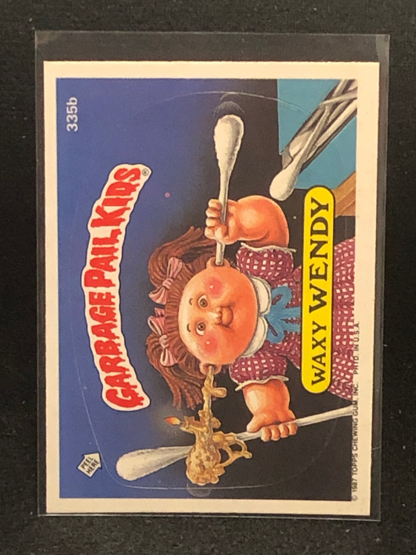 Garbage Pail Kids Original Series 9 (os9) 335b Waxy Wendy