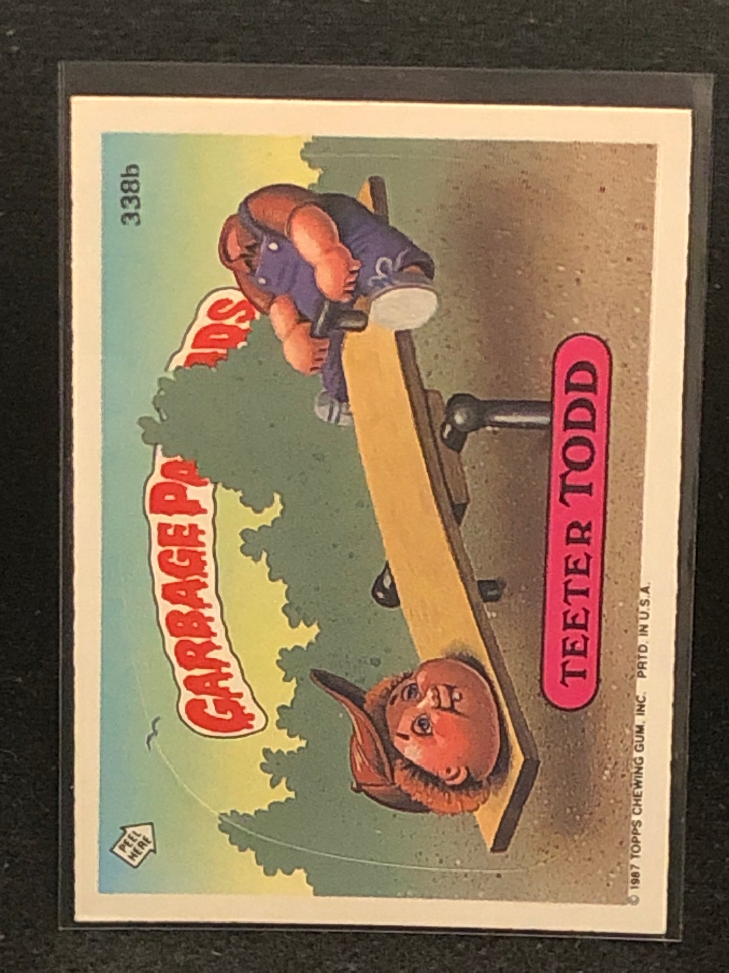 Garbage Pail Kids Original Series 9 (os9) 338b Teeter Todd