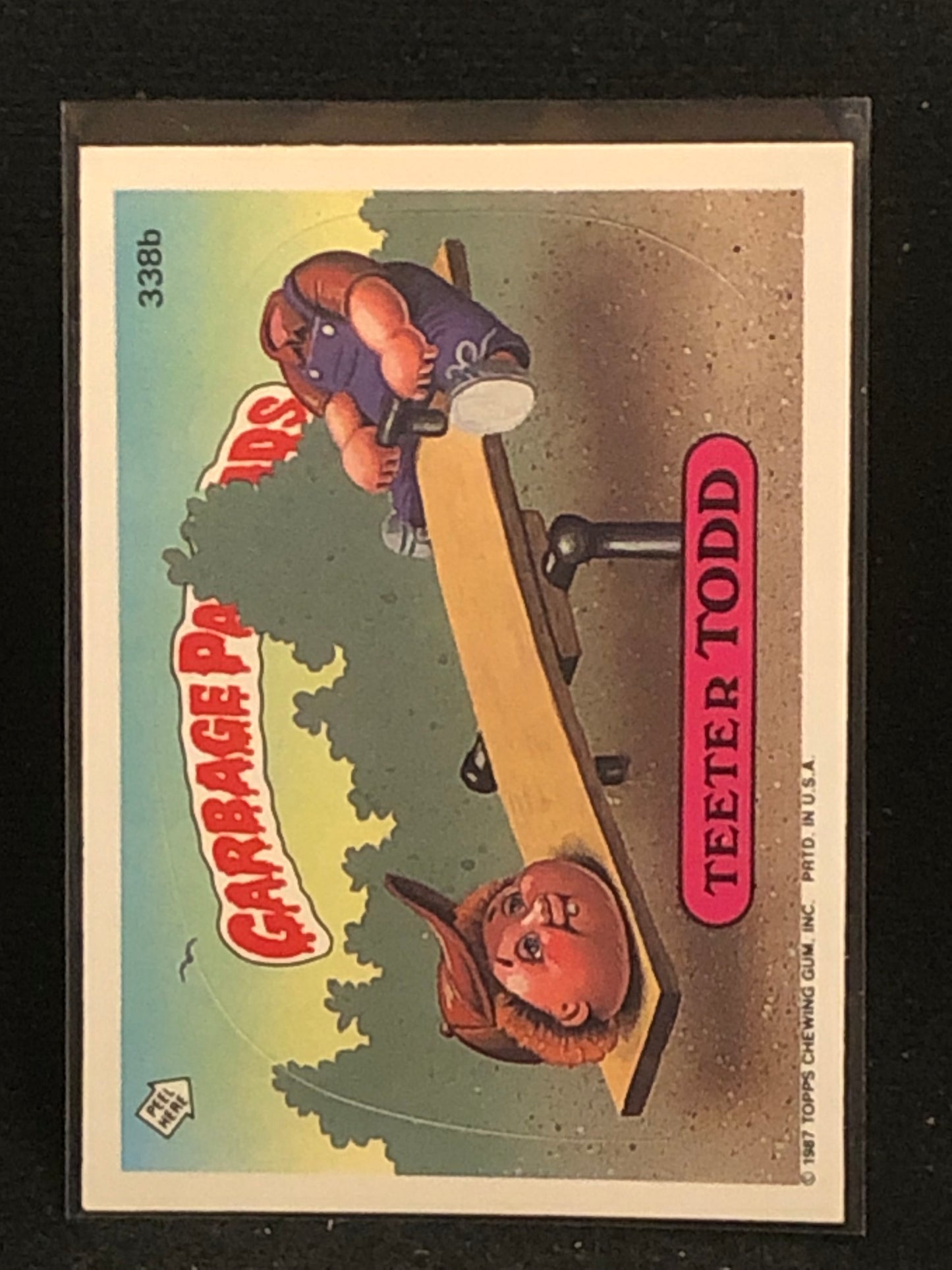 Garbage Pail Kids Original Series 9 (os9) 338b Teeter Todd