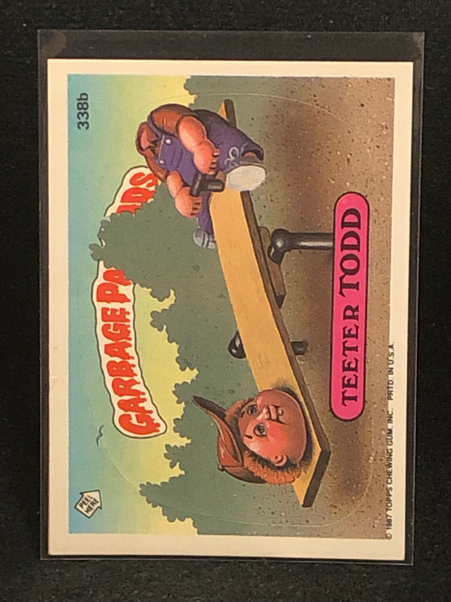 Garbage Pail Kids Original Series 9 (os9) 338b Teeter Todd