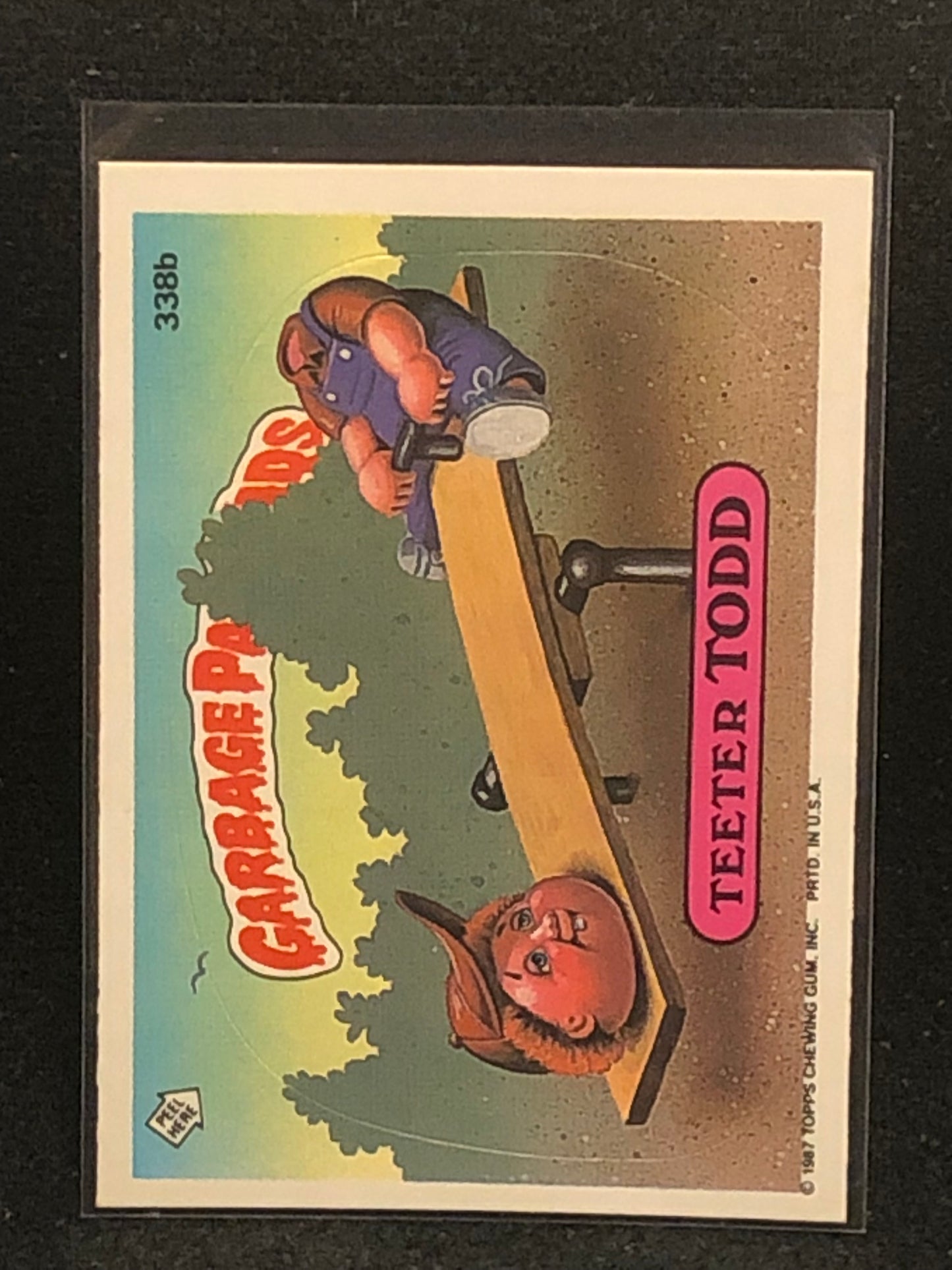 Garbage Pail Kids Original Series 9 (os9) 338b Teeter Todd