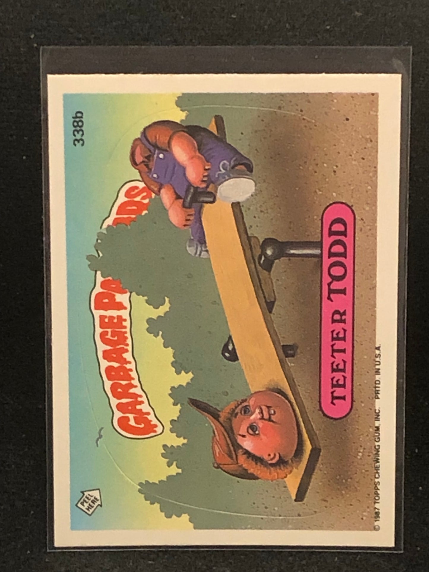 Garbage Pail Kids Original Series 9 (os9) 338b Teeter Todd