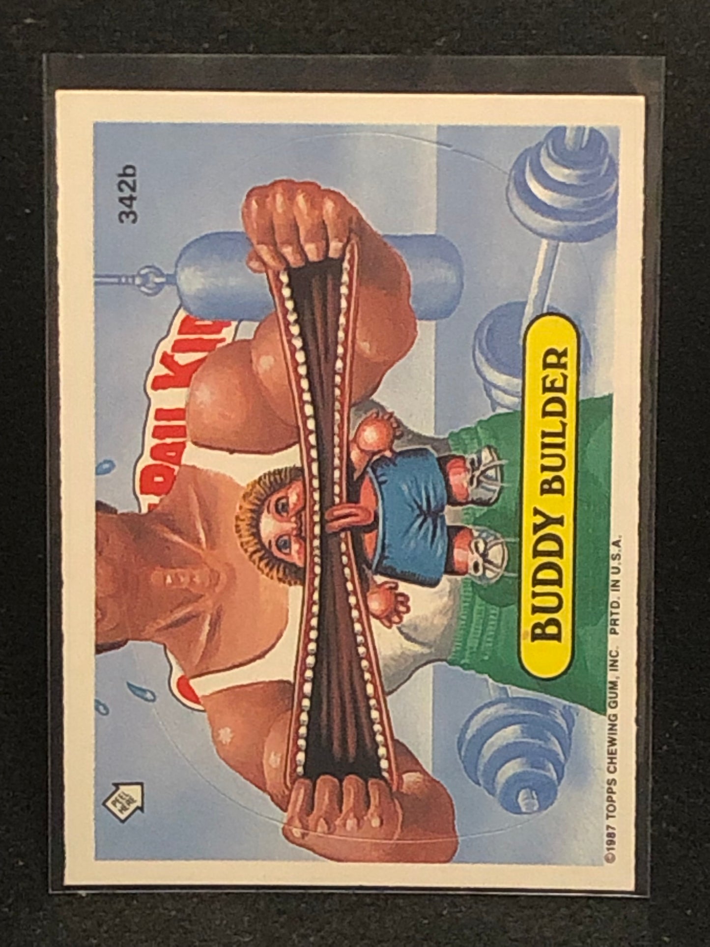 Garbage Pail Kids Original Series 9 (os9) 342b Buddy Builder