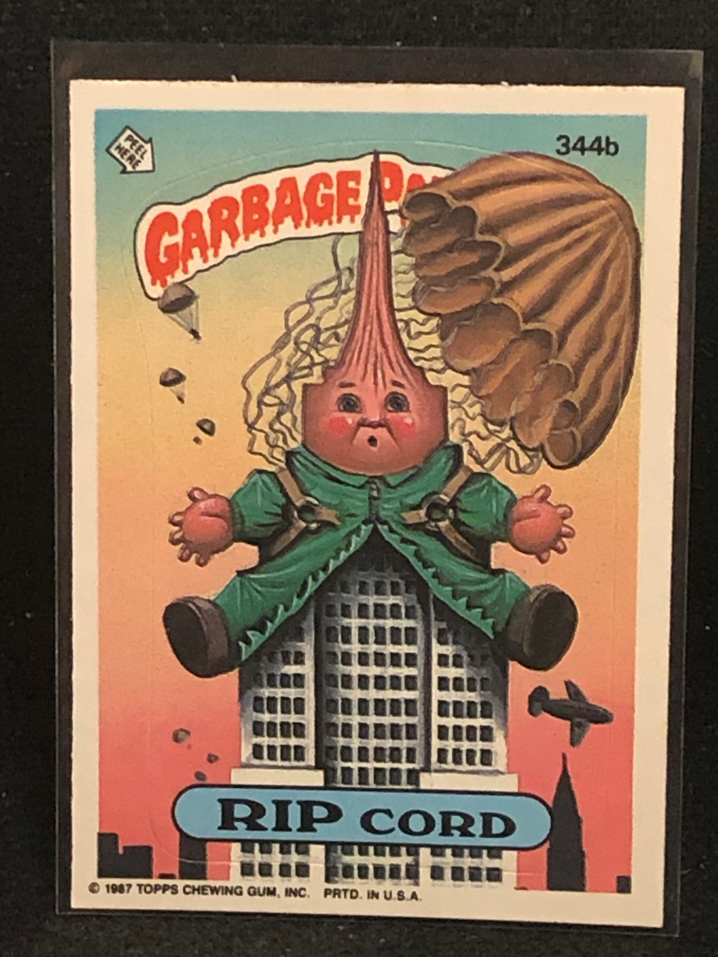 Garbage Pail Kids Original Series 9 (os9) 344b Rip Cord