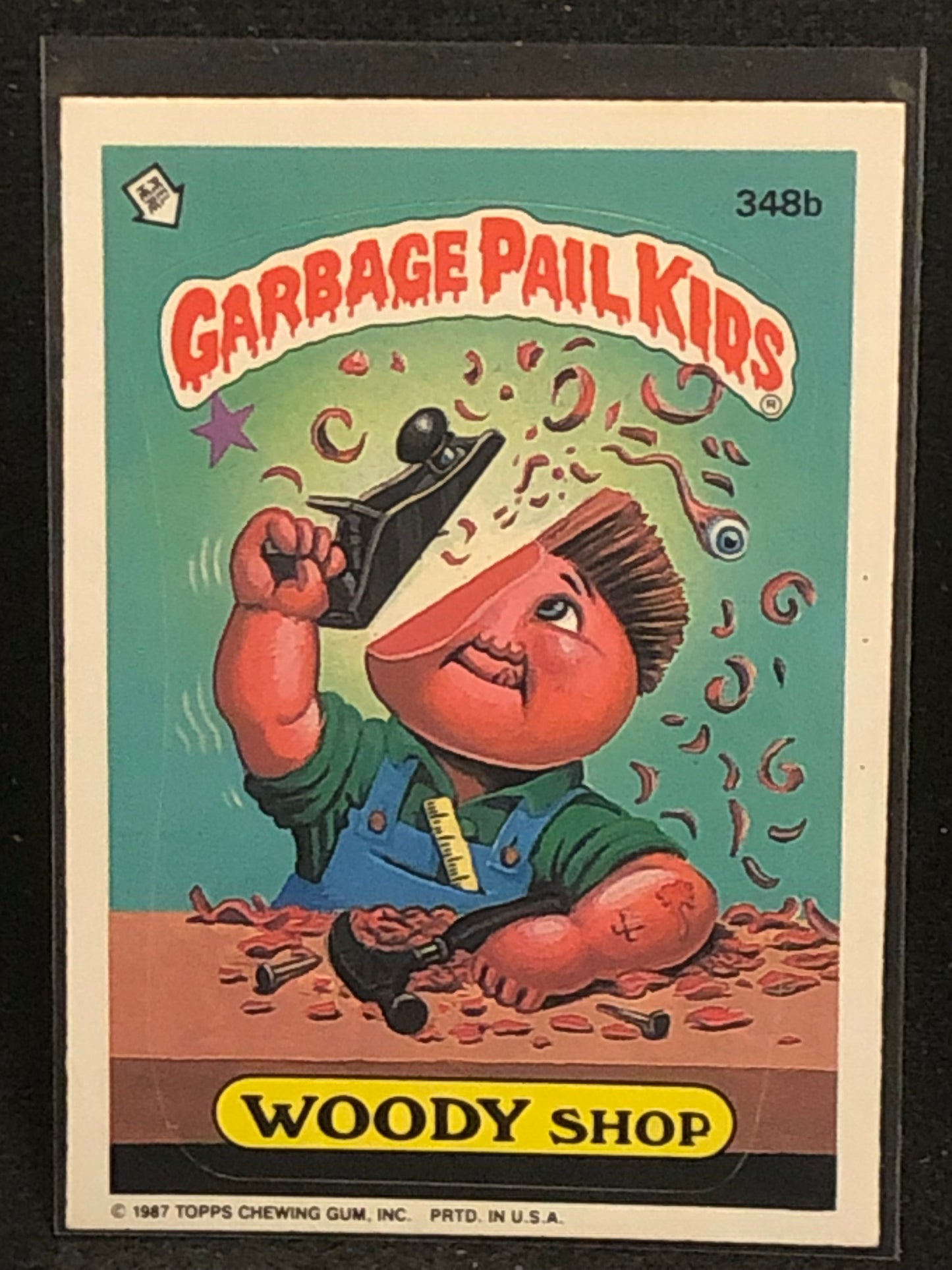 Garbage Pail Kids Original Series 9 (os9) 348b Woody Shop