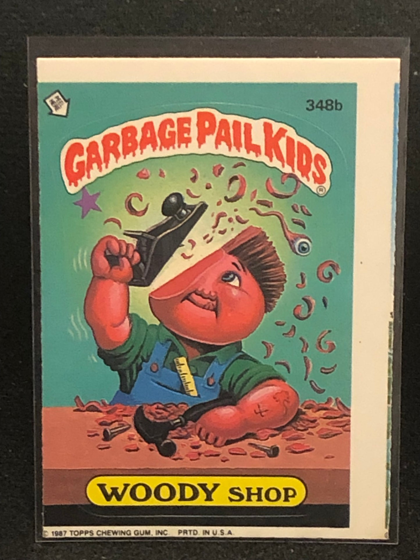 Garbage Pail Kids Original Series 9 (os9) 348b Woody Shop
