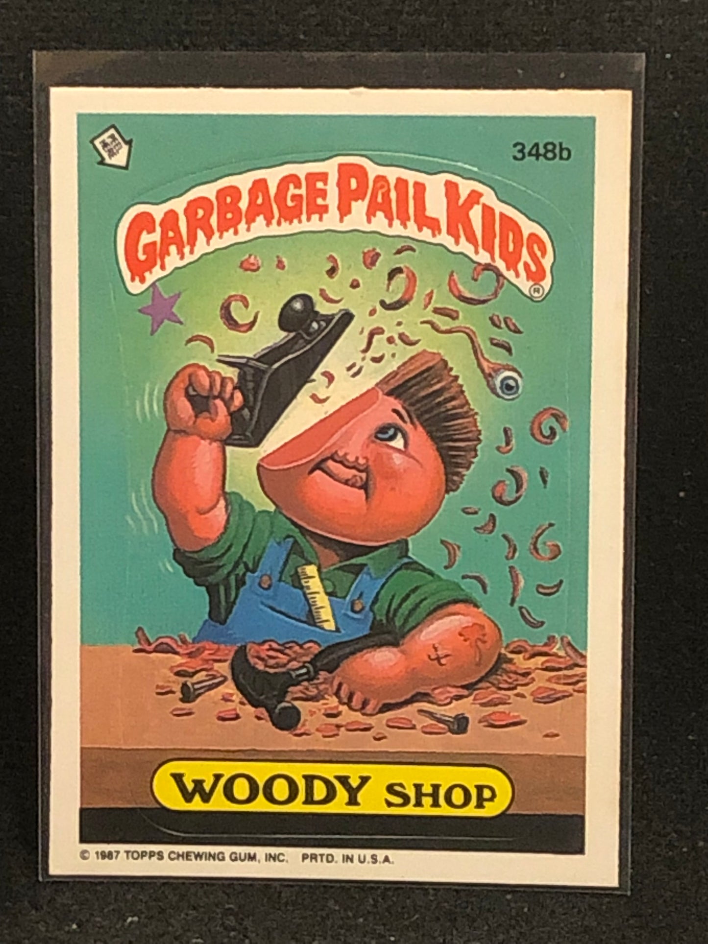 Garbage Pail Kids Original Series 9 (os9) 348b Woody Shop