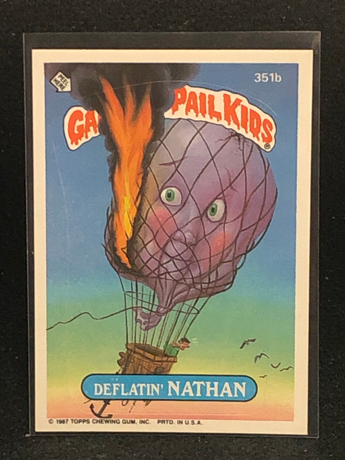 Garbage Pail Kids Original Series 9 (os9) 351b Deflatin Nathan