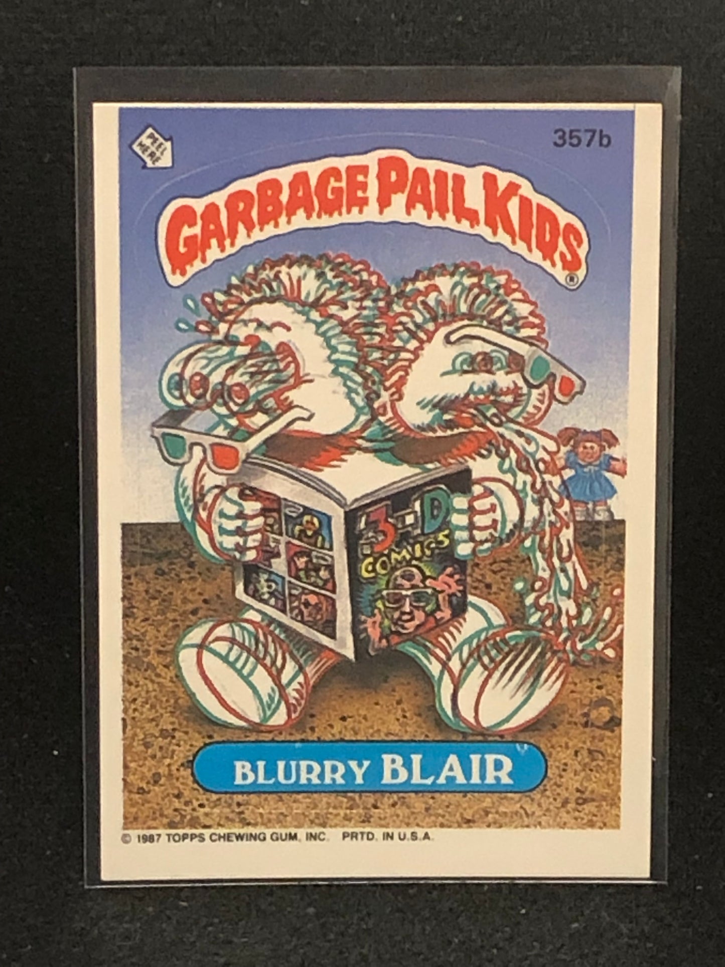 Garbage Pail Kids Original Series 9 (os9) 357b Blurry Blair