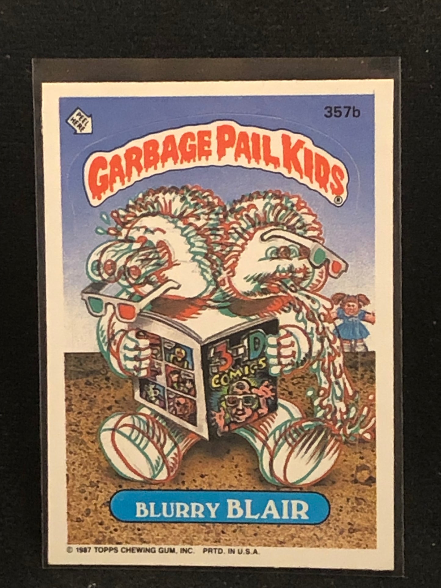 Garbage Pail Kids Original Series 9 (os9) 357b Blurry Blair