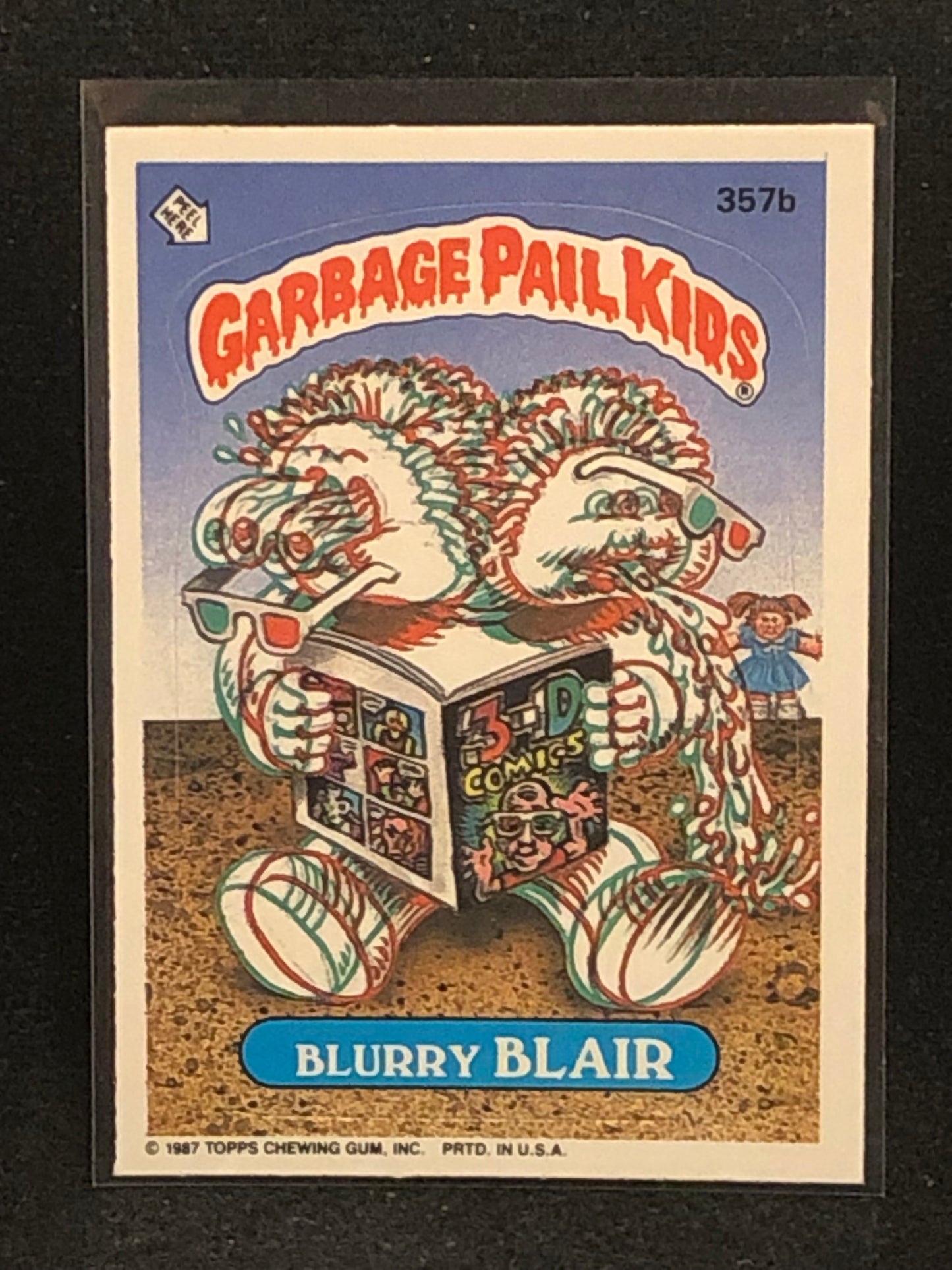 Garbage Pail Kids Original Series 9 (os9) 357b Blurry Blair