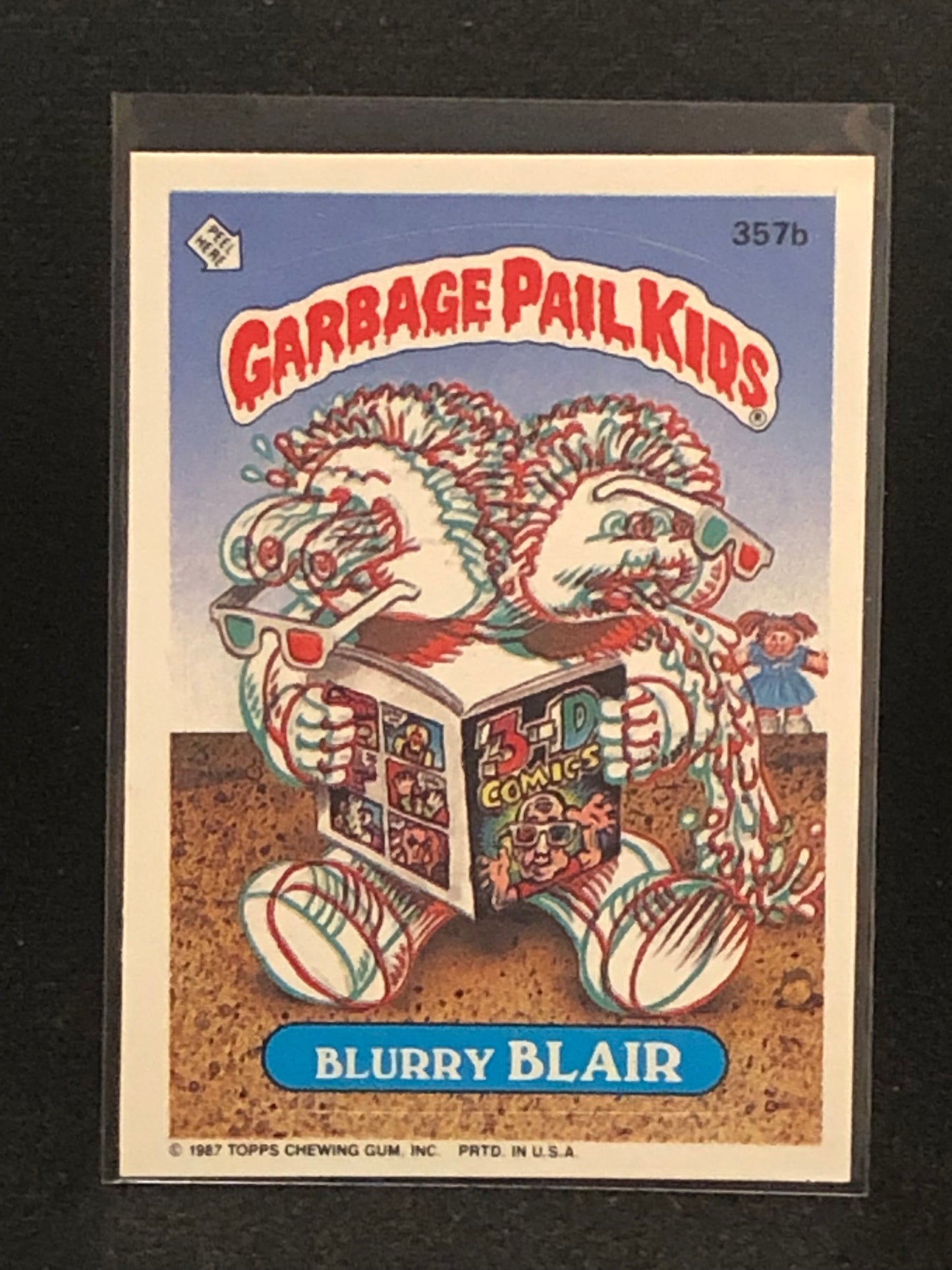 Garbage Pail Kids Original Series 9 (os9) 357b Blurry Blair