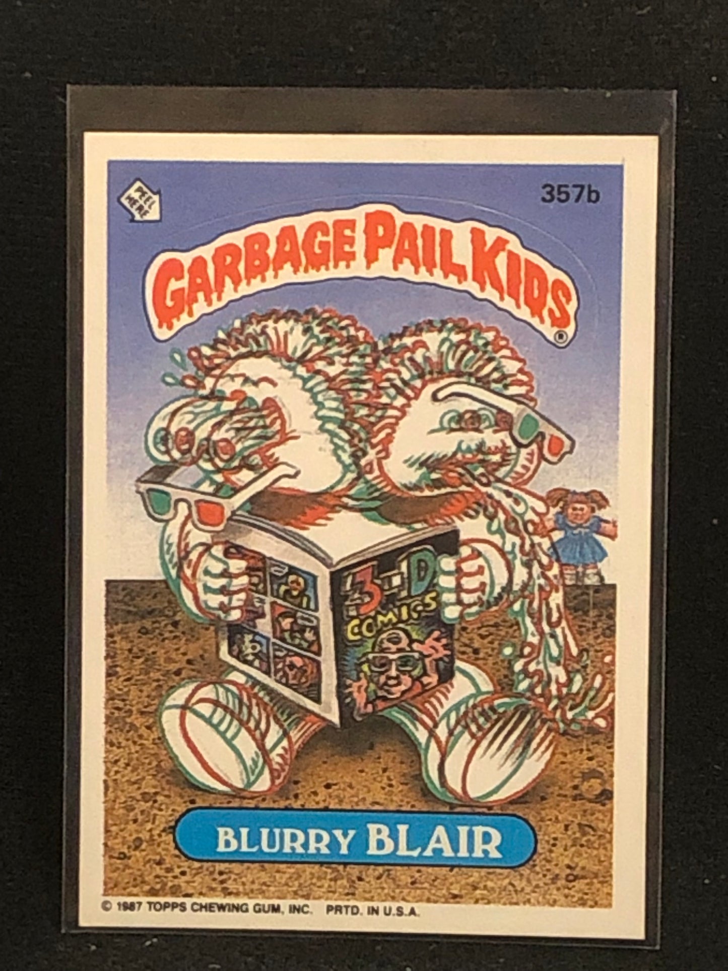 Garbage Pail Kids Original Series 9 (os9) 357b Blurry Blair