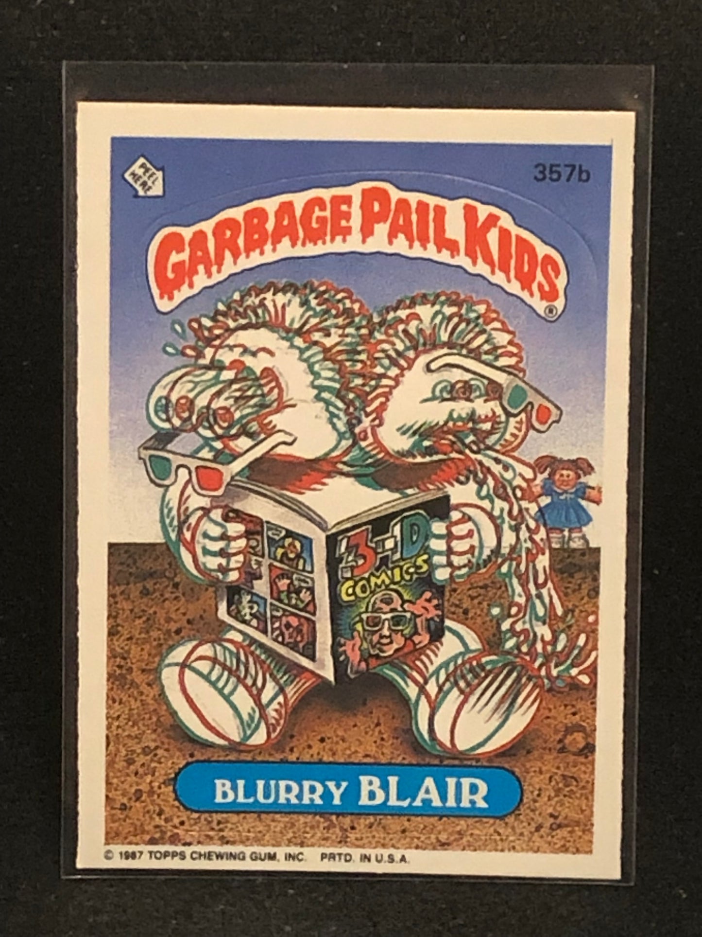 Garbage Pail Kids Original Series 9 (os9) 357b Blurry Blair
