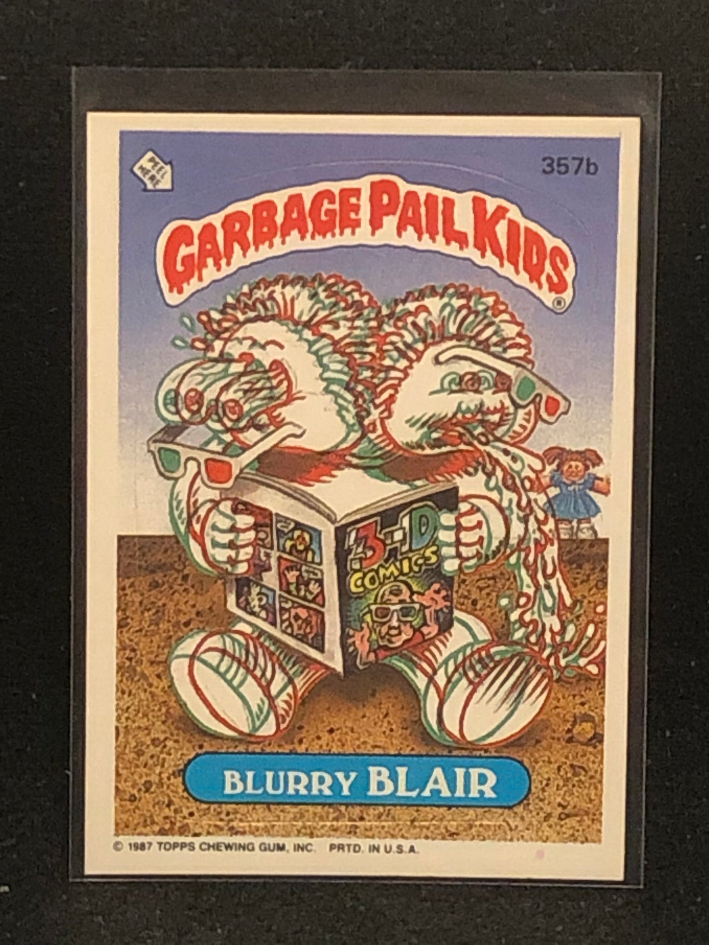 Garbage Pail Kids Original Series 9 (os9) 357b Blurry Blair